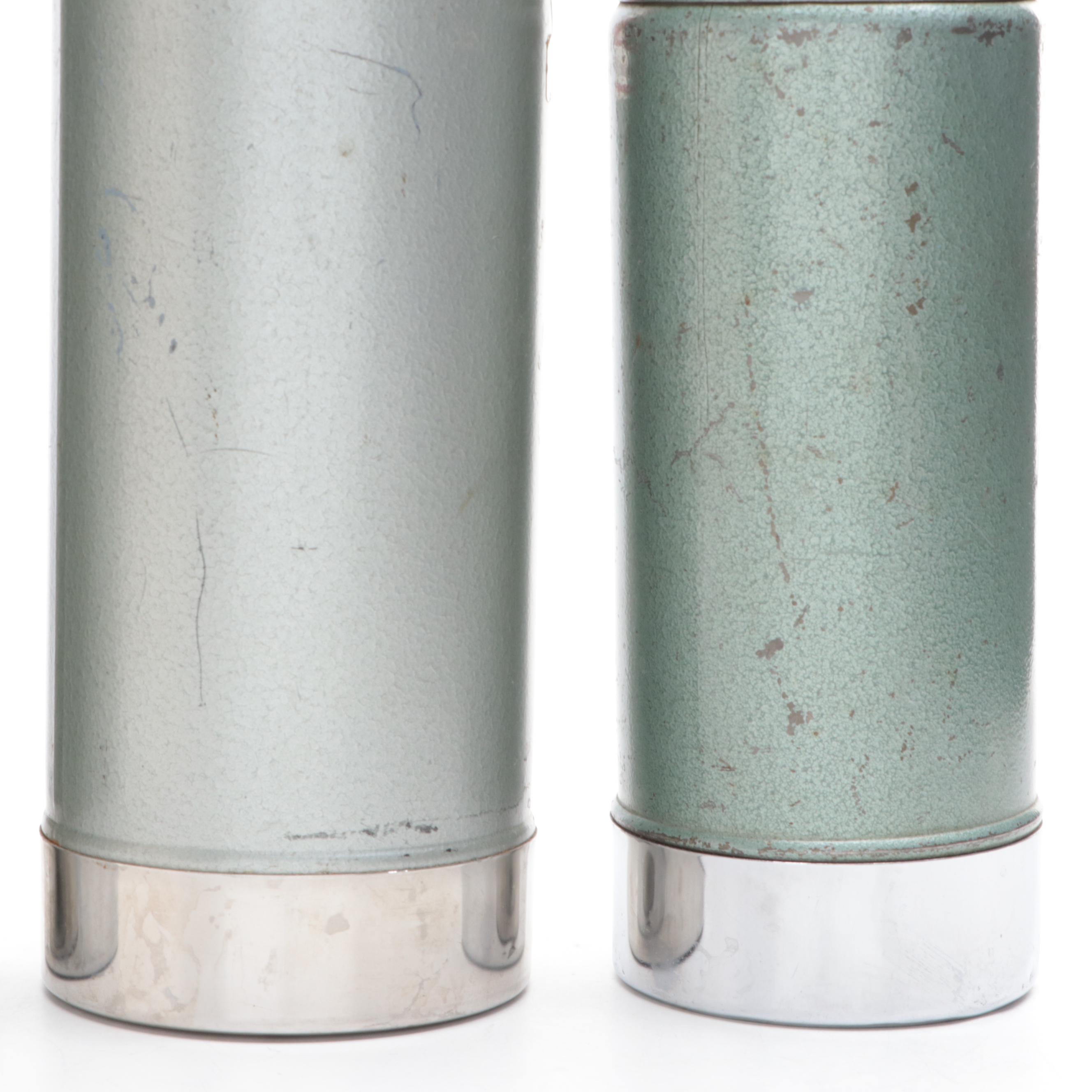 Uno-Vac and Stanley Stainless Steel Insulated Bottles, Mid to Late 20th Century