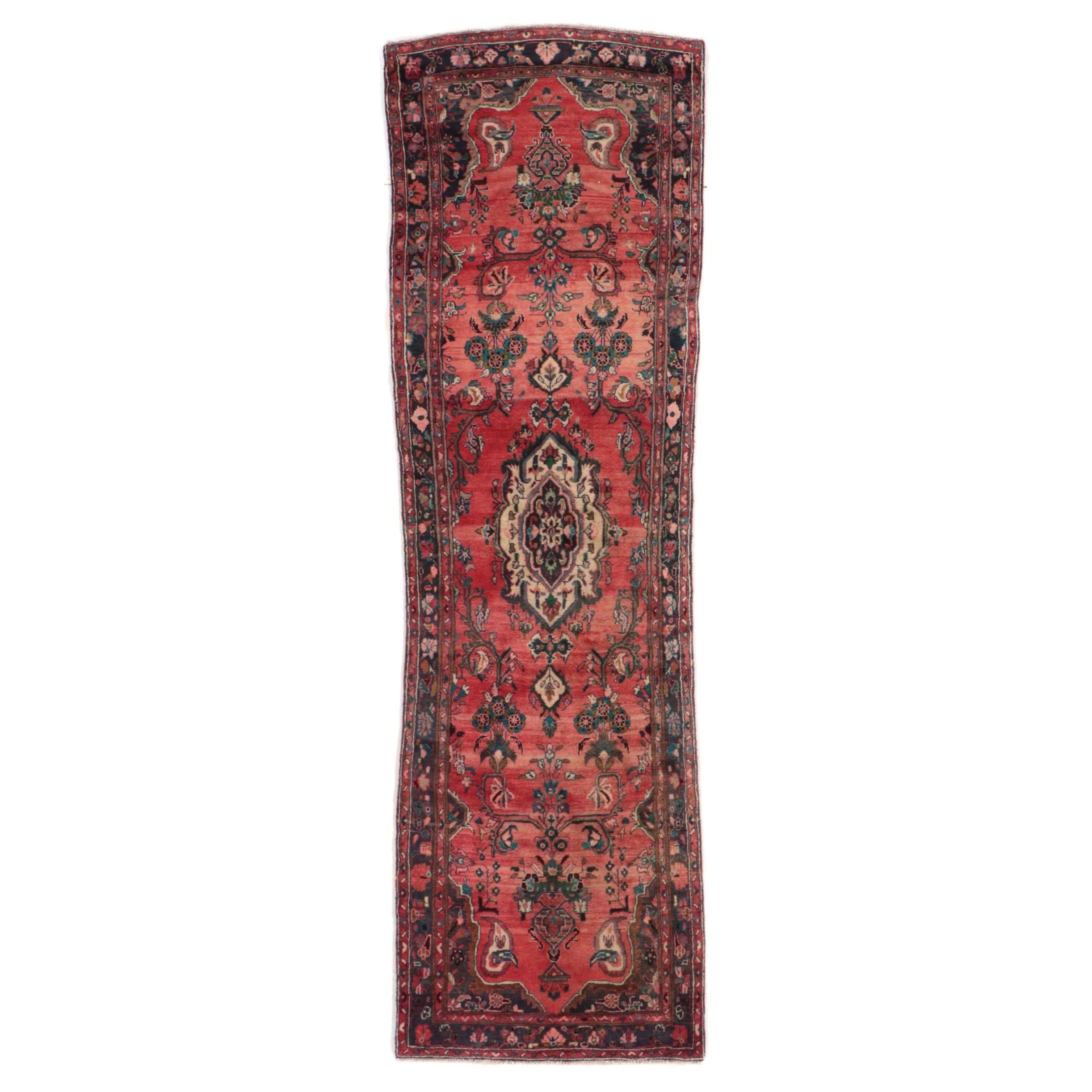 3'5 x 11'7 Hand-Knotted Persian Hamadan Long Rug