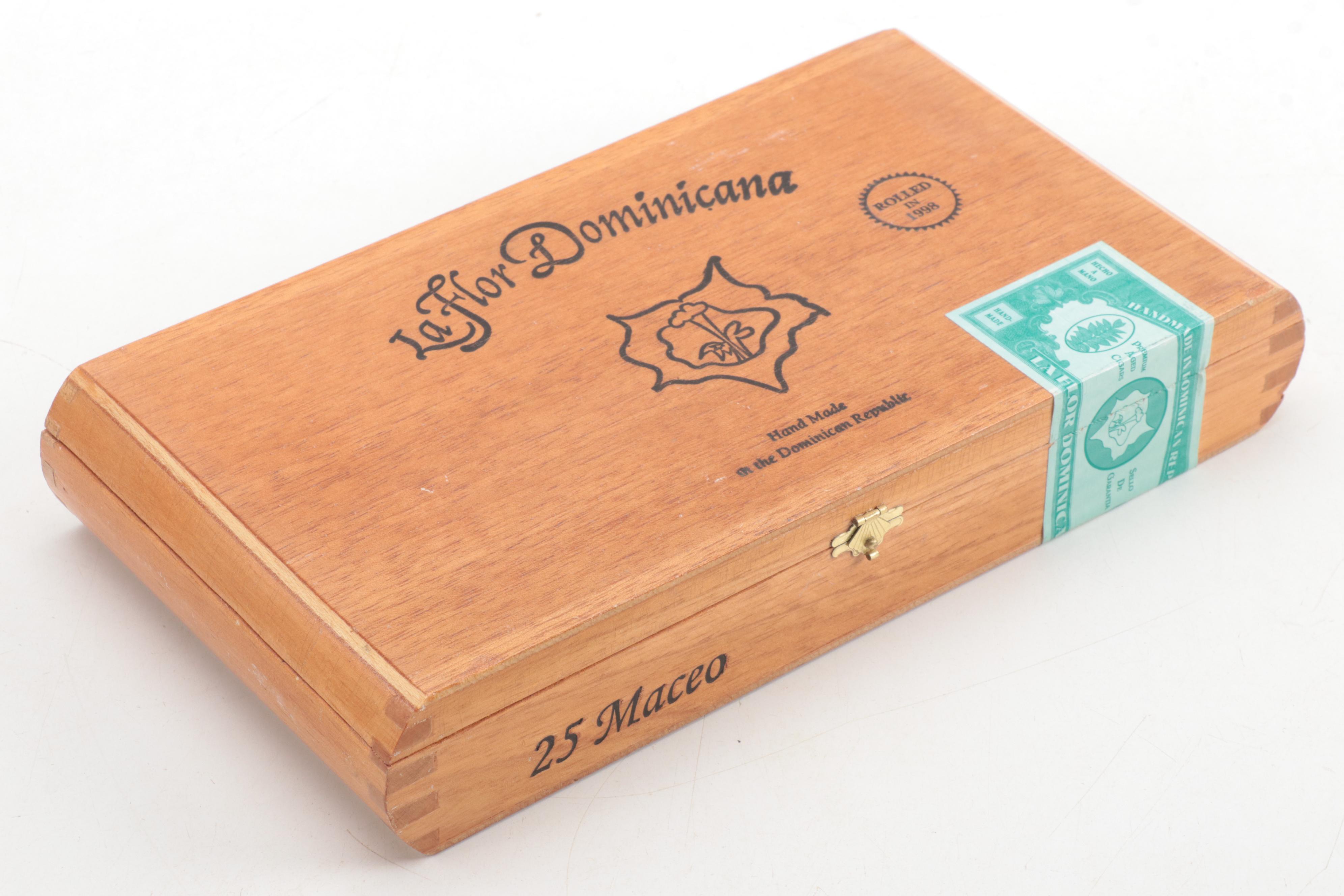 La Flor Dominicana and Madrigal Habana Cigar Boxes with Stationary Box