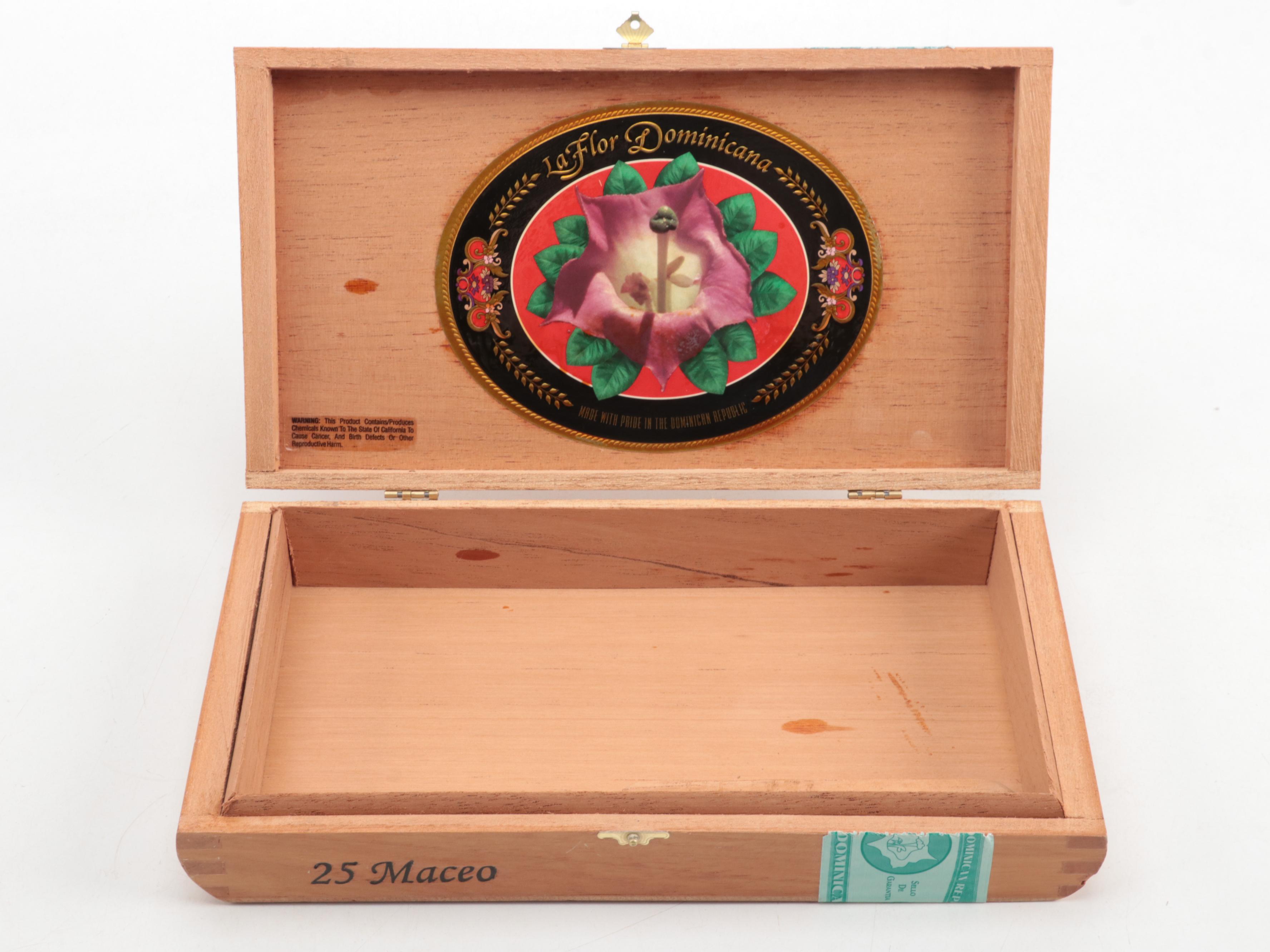 La Flor Dominicana and Madrigal Habana Cigar Boxes with Stationary Box