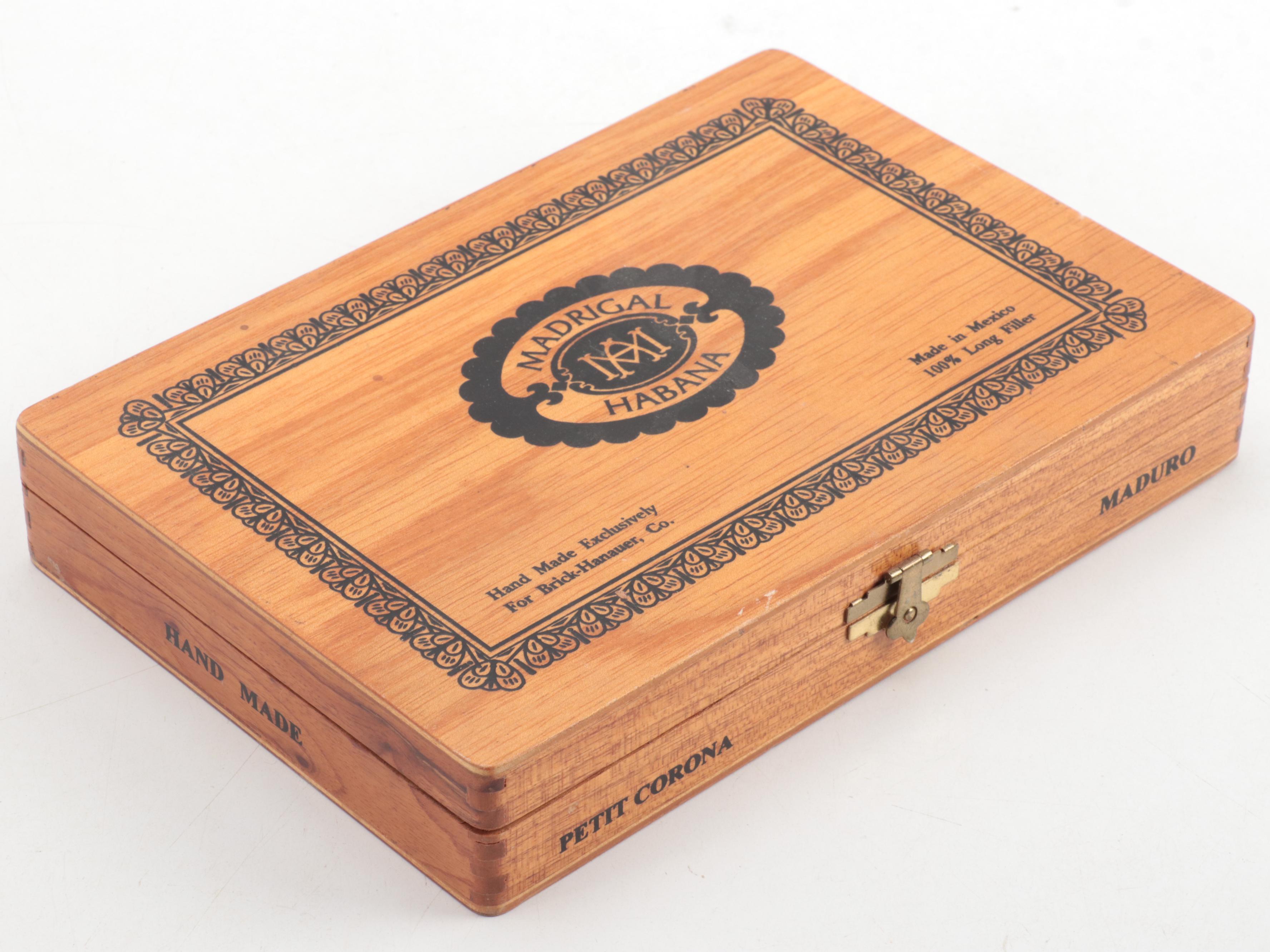 La Flor Dominicana and Madrigal Habana Cigar Boxes with Stationary Box