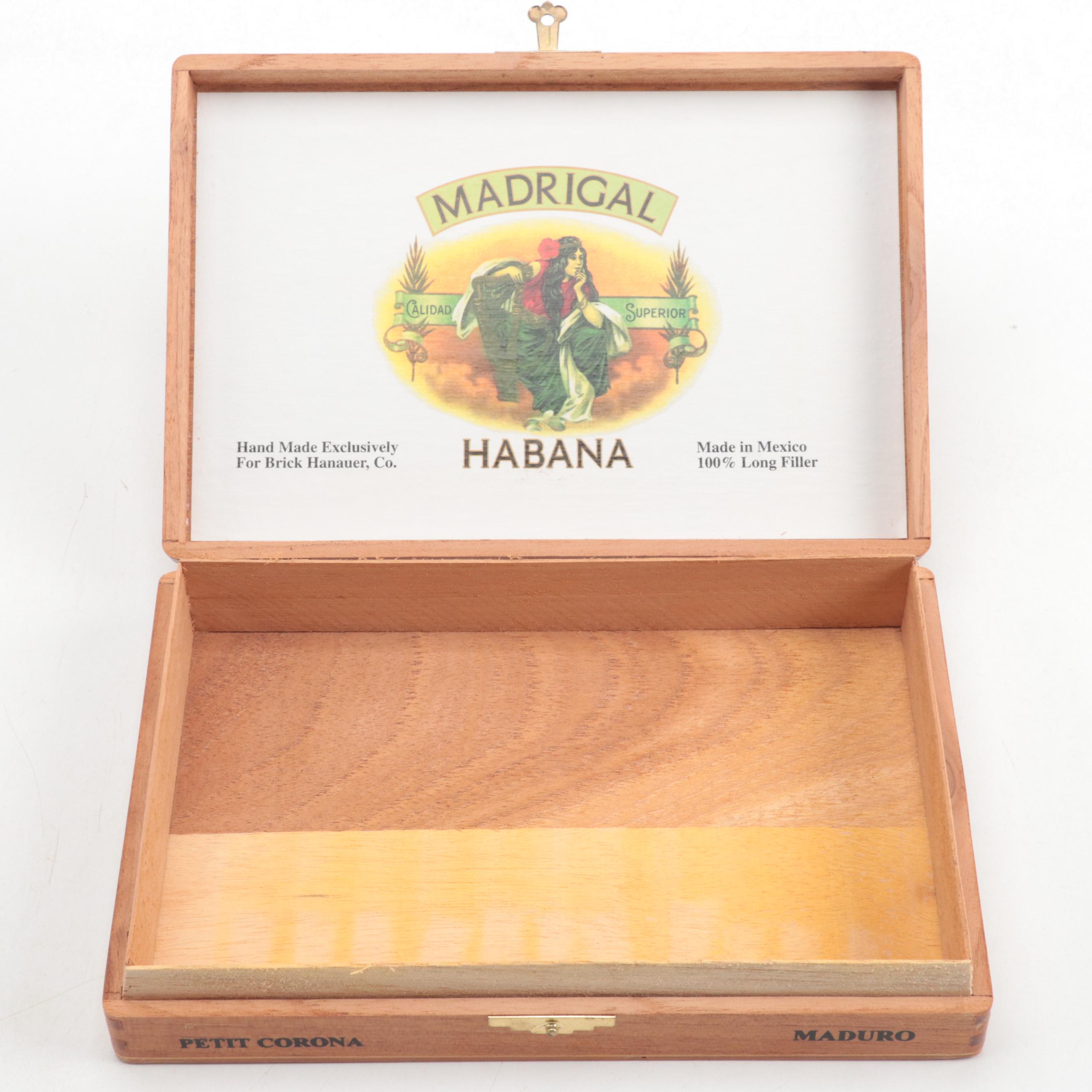 La Flor Dominicana and Madrigal Habana Cigar Boxes with Stationary Box