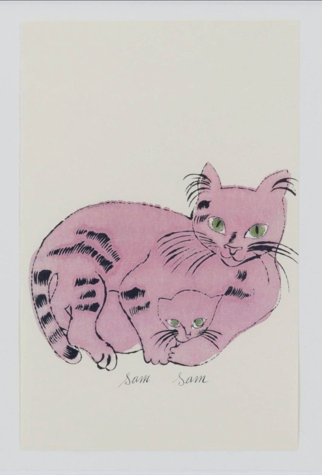 Offset Lithograph After Andy Warhol From "25 Cats Name Sam and One Blue Pussy"
