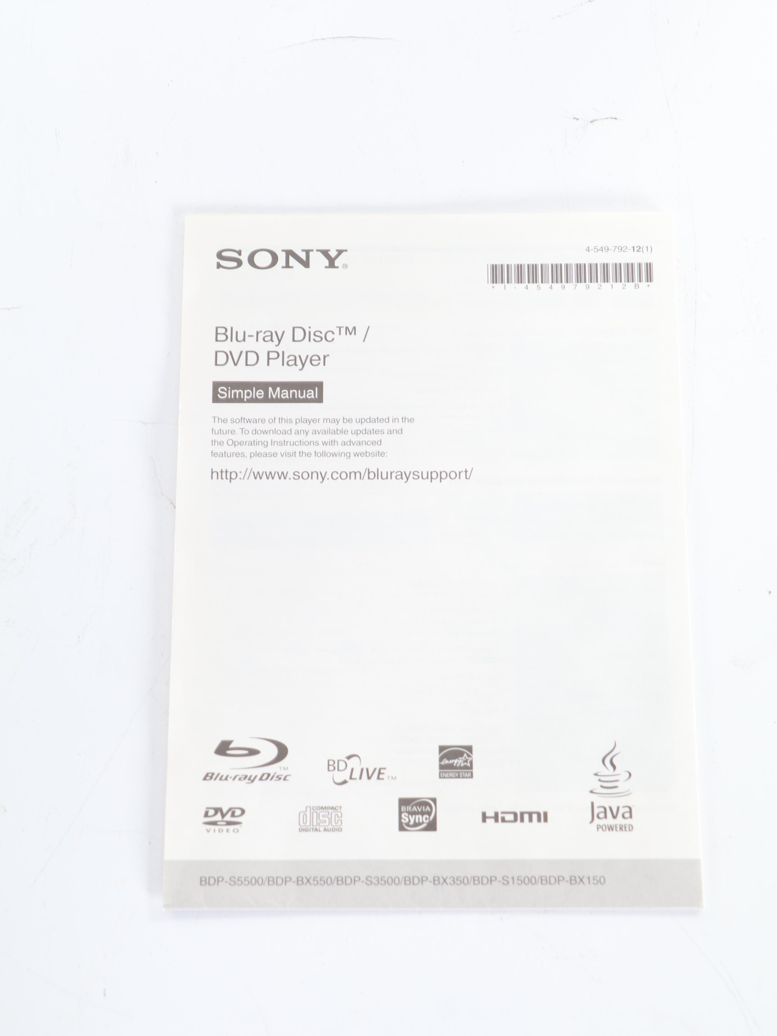 Microsoft Xbox One and Xbox 360 with Sony BDP-S3500 Blu-Ray Player