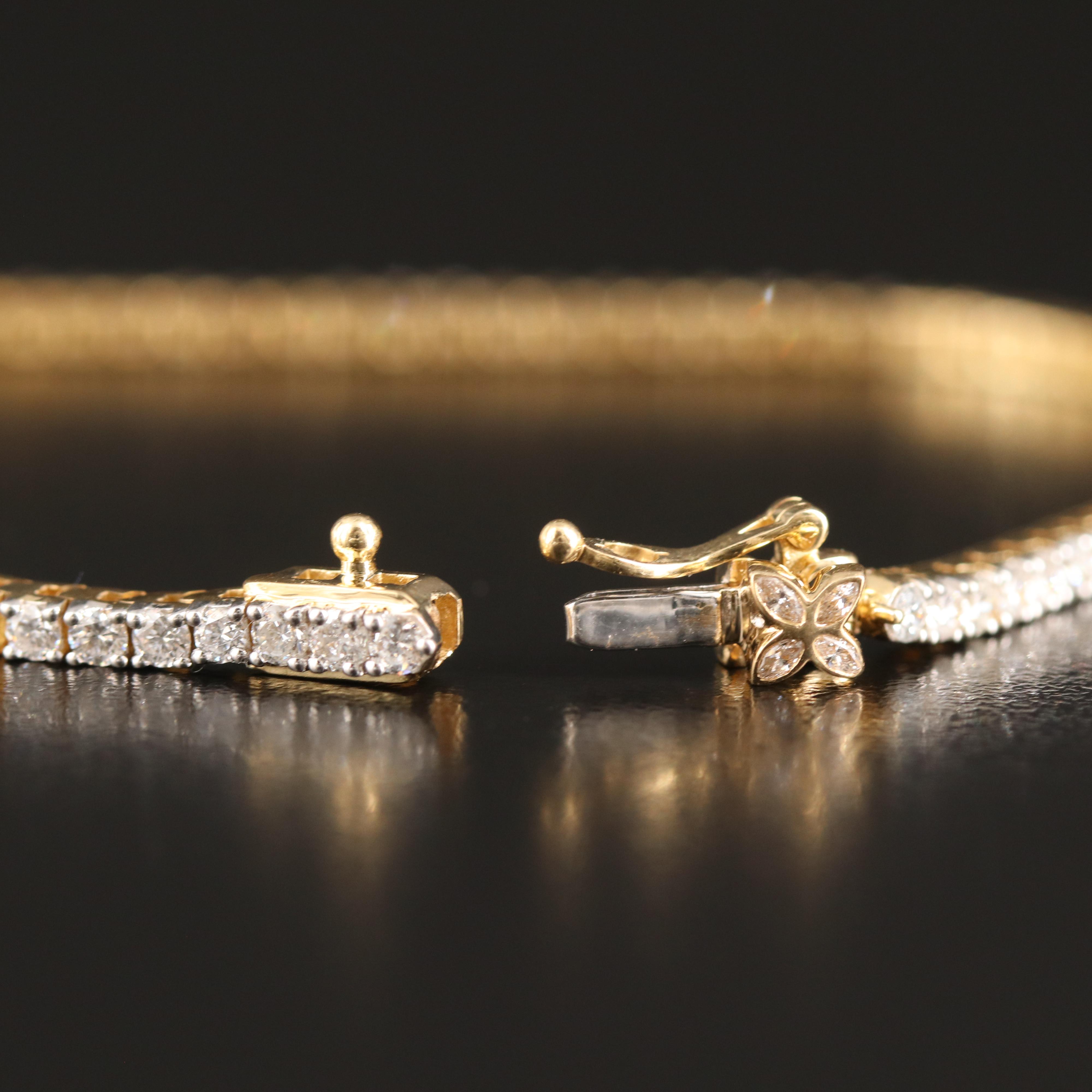 14K 3.00 CTW Lab Grown Diamond Line Bracelet with IGI Report