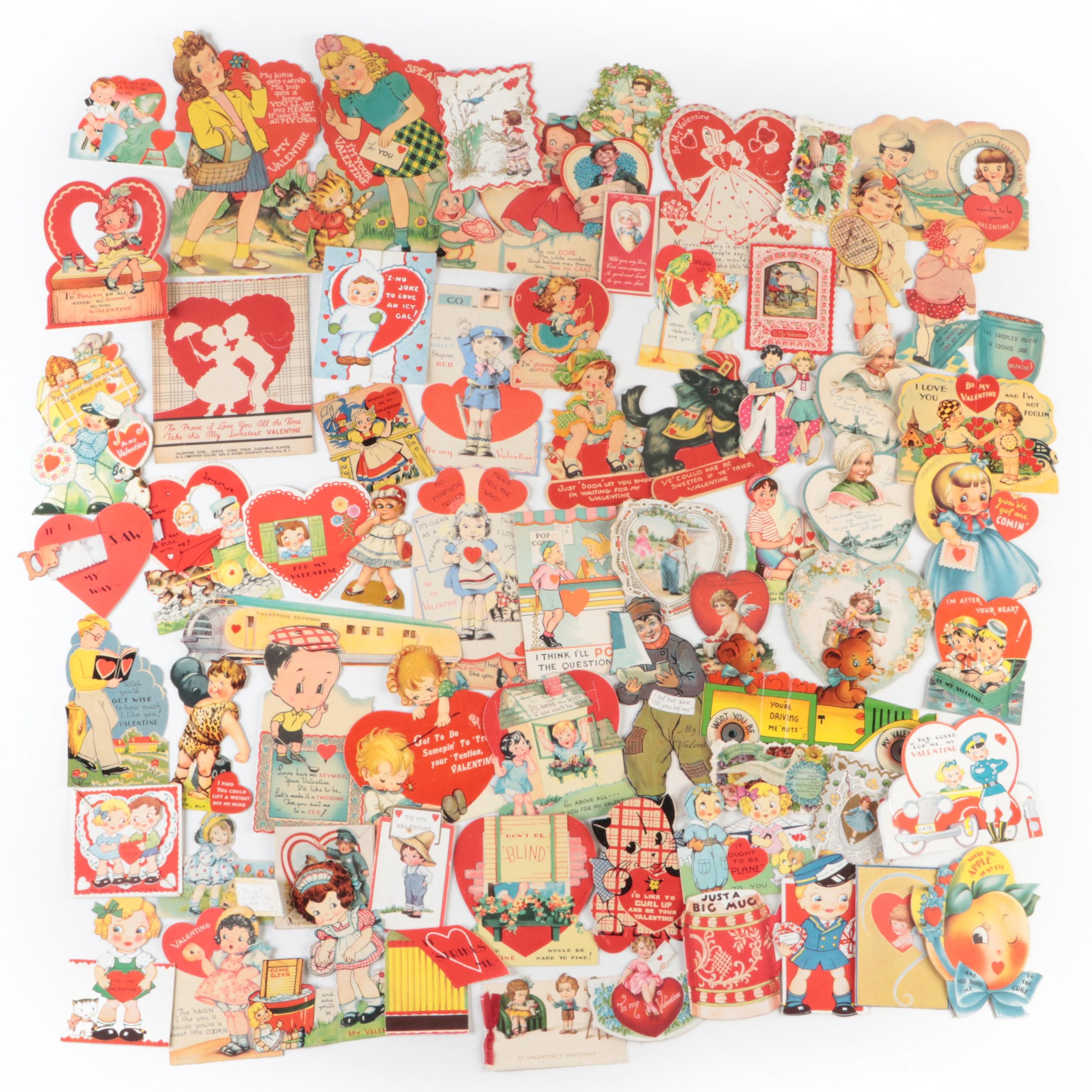 E. Rosen Company with Other Valentine's Day Cards, Early to Mid-20th Century