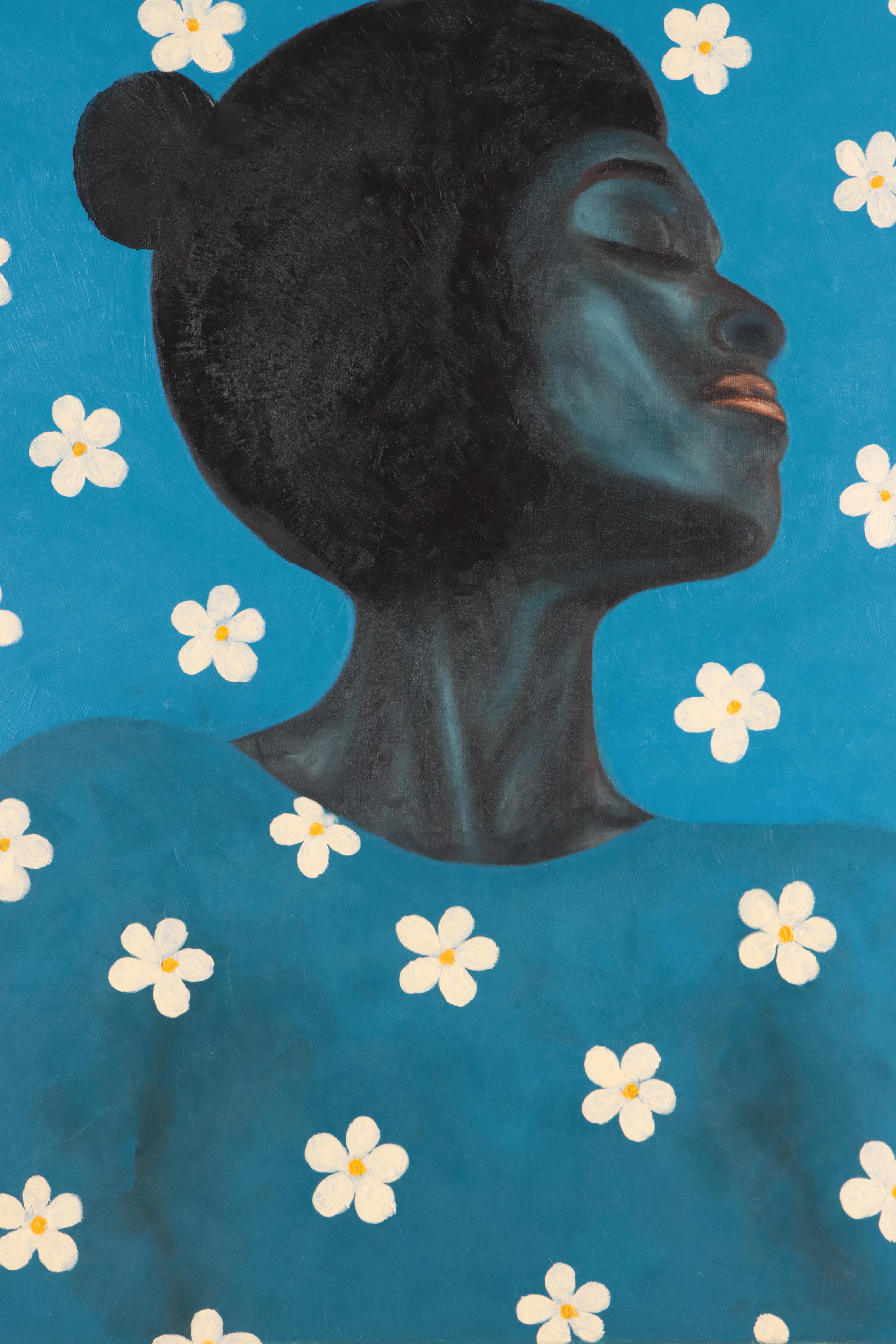 Oluwakemi Omowaire Oil Portrait, 21st Century