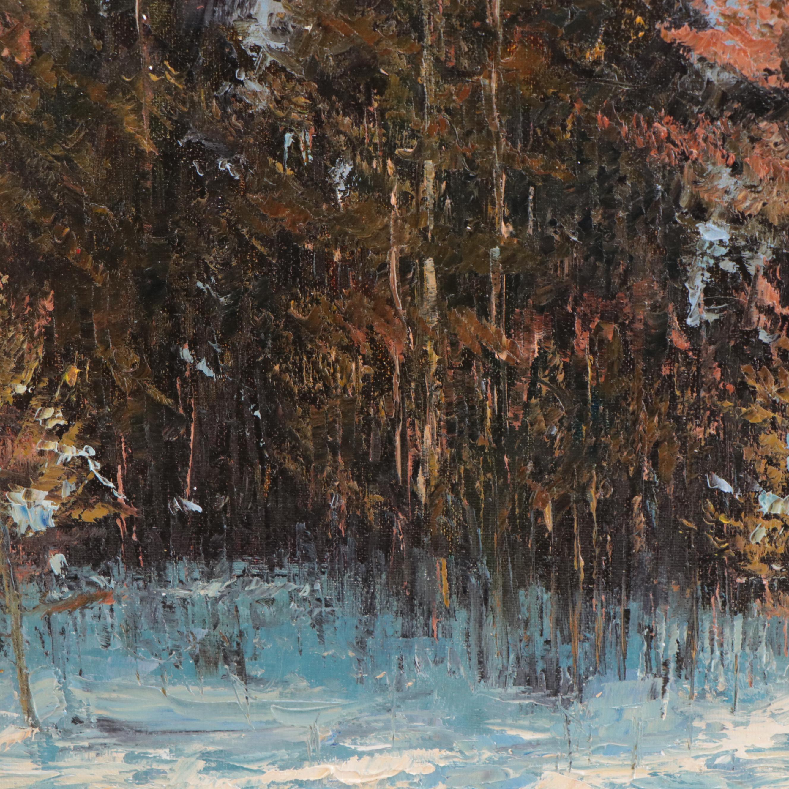 Garncarek Aleksander Oil Painting "Las," 2022