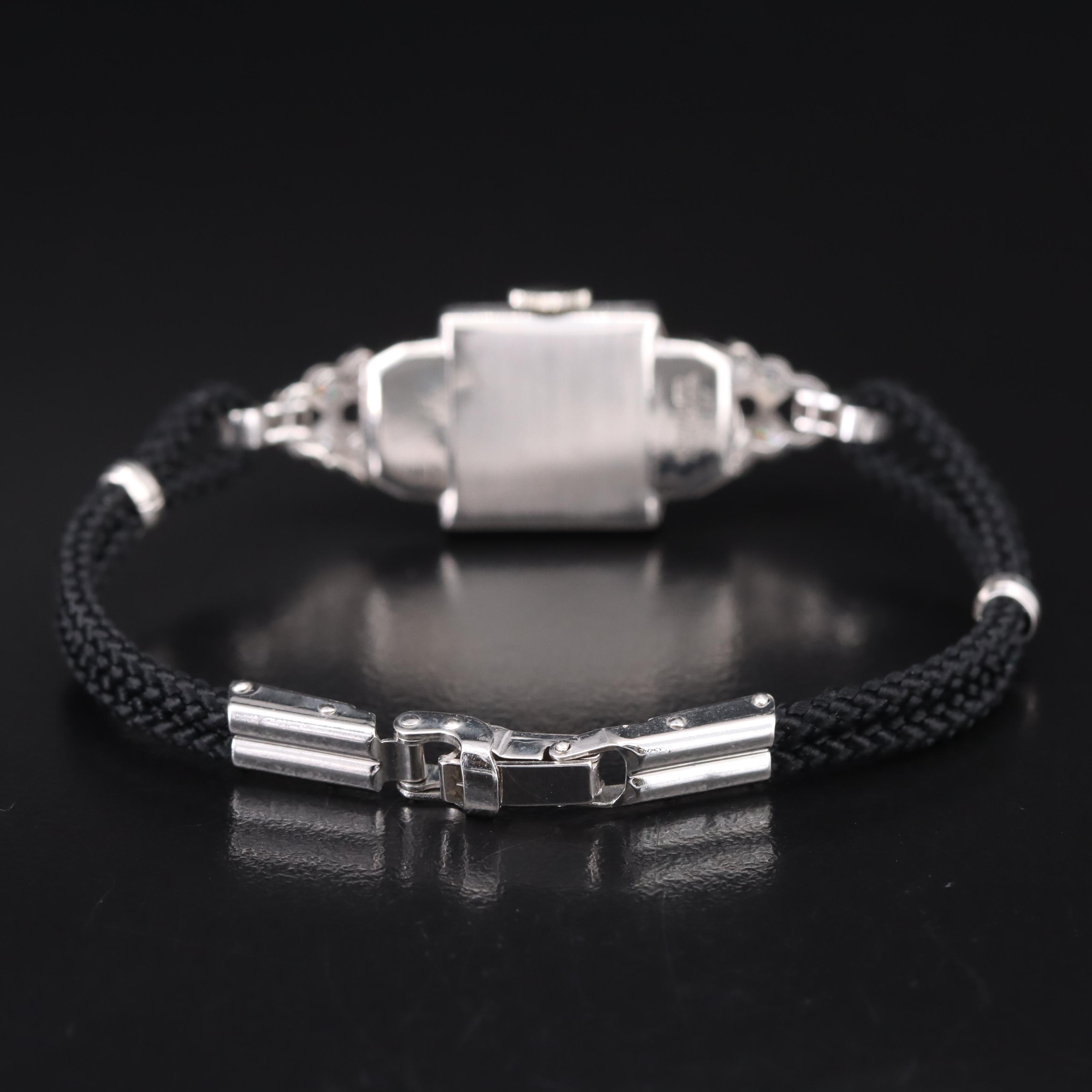 Platinum and Diamond Hamilton Watch