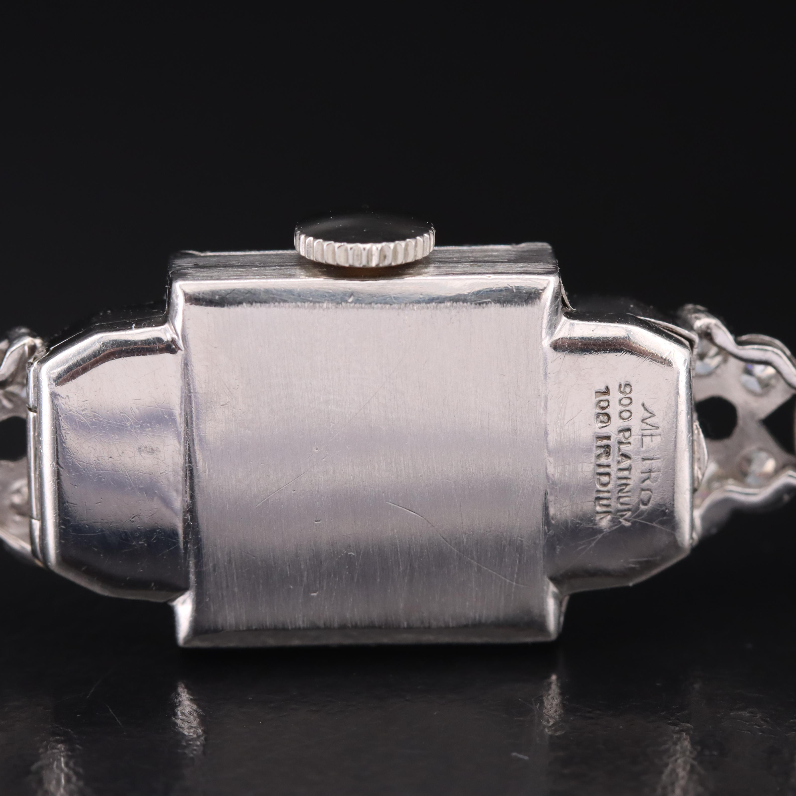 Platinum and Diamond Hamilton Watch