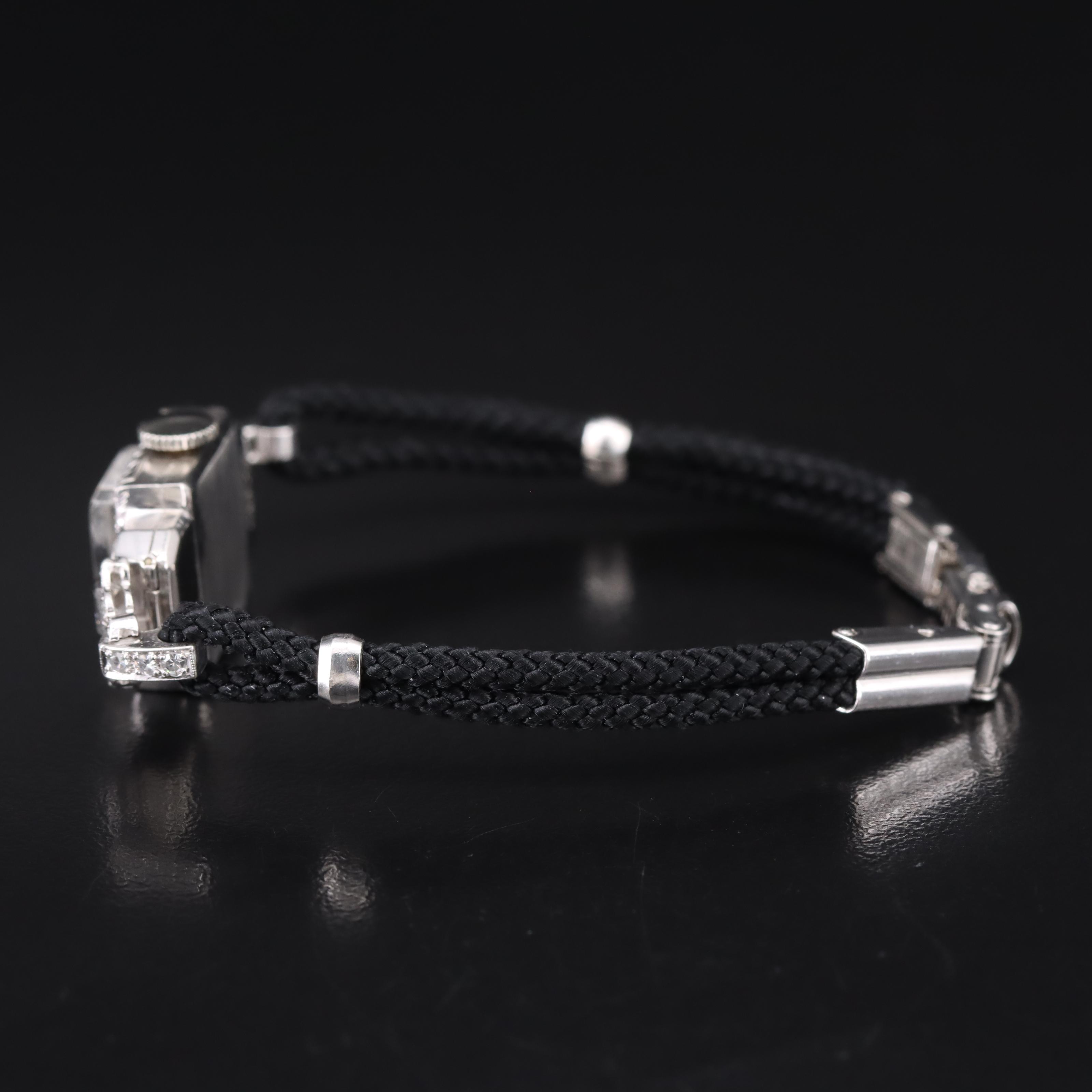 Platinum and Diamond Hamilton Watch