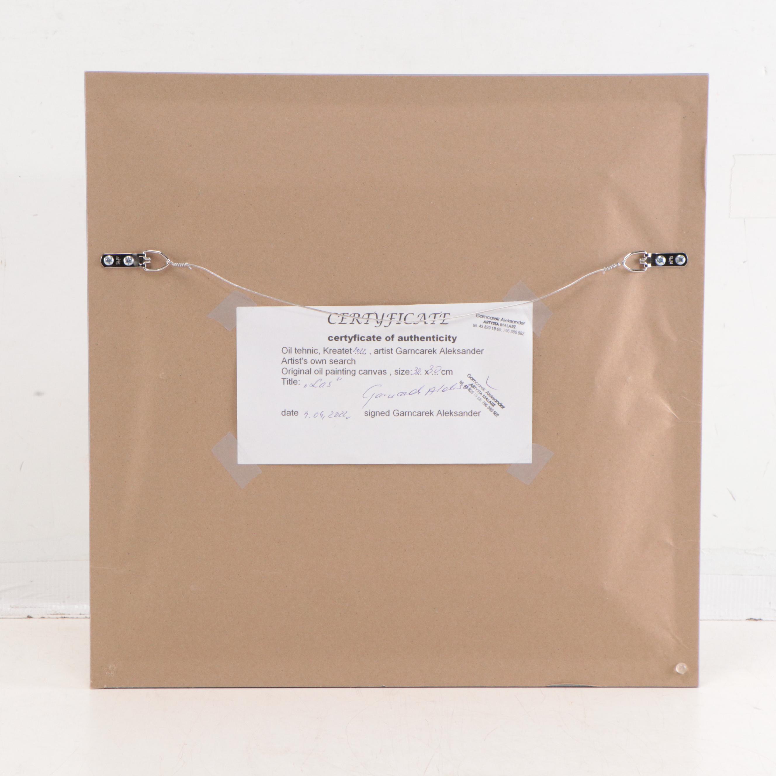 Garncarek Aleksander Oil Painting "Las," 2022