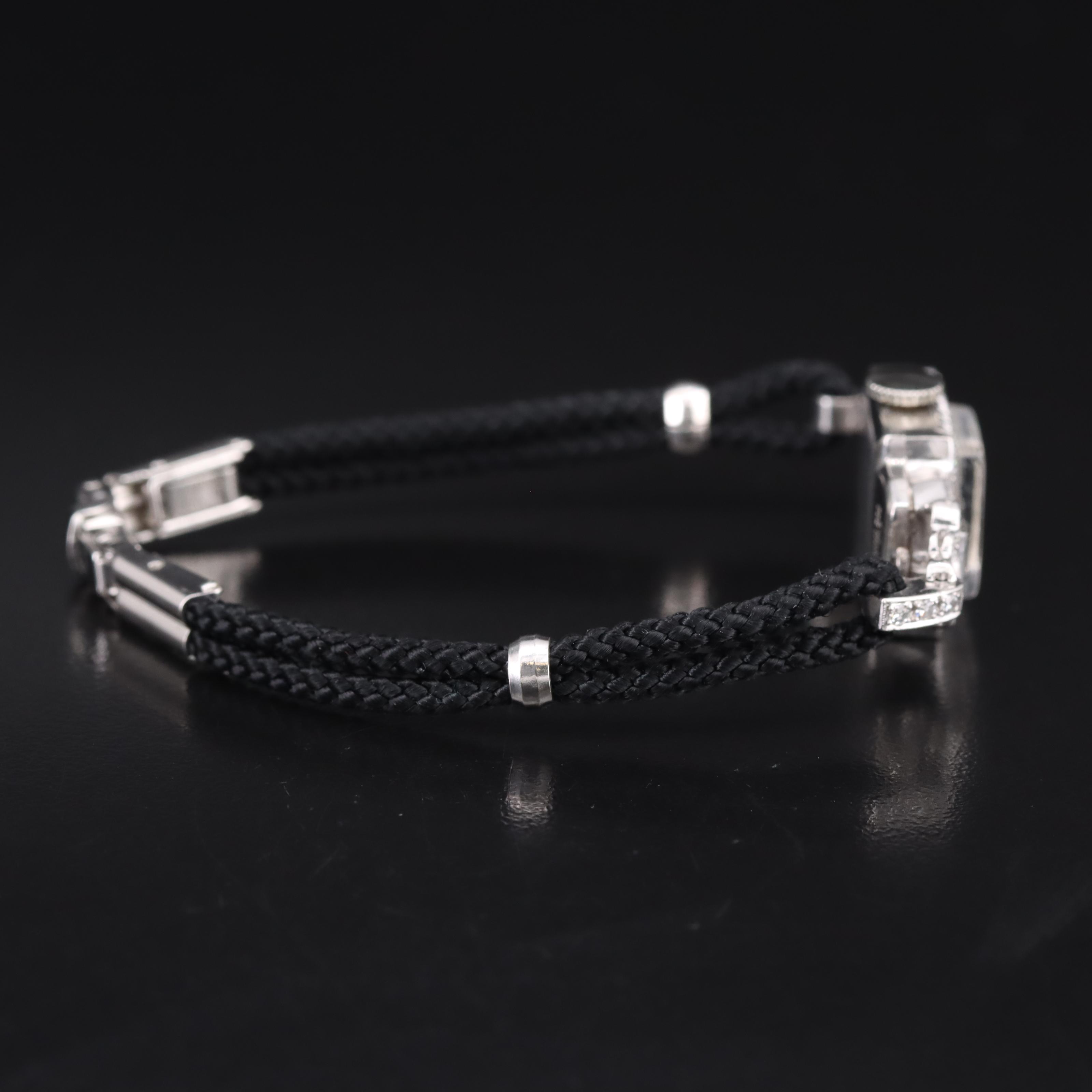 Platinum and Diamond Hamilton Watch