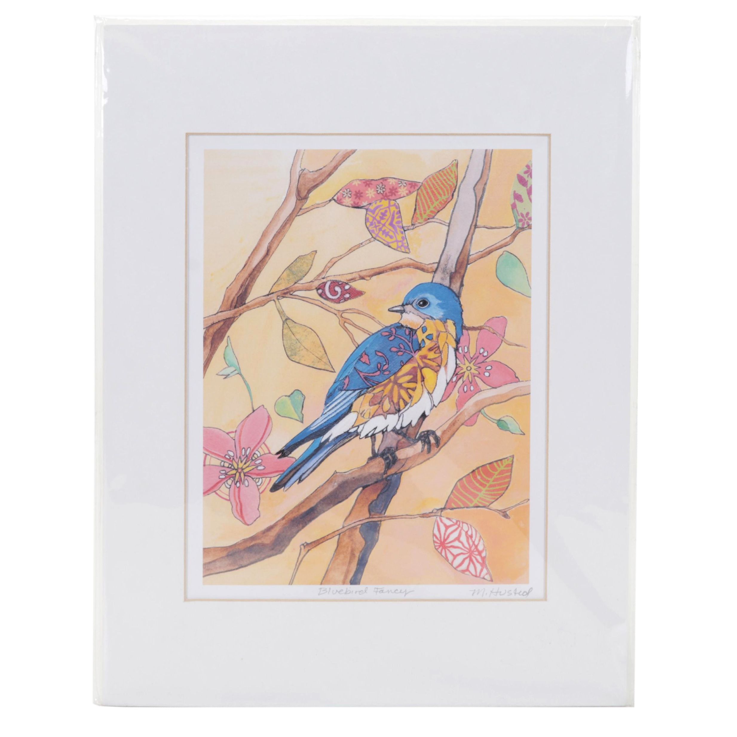 Marty Husted Giclée "Bluebird Fancy," 2015