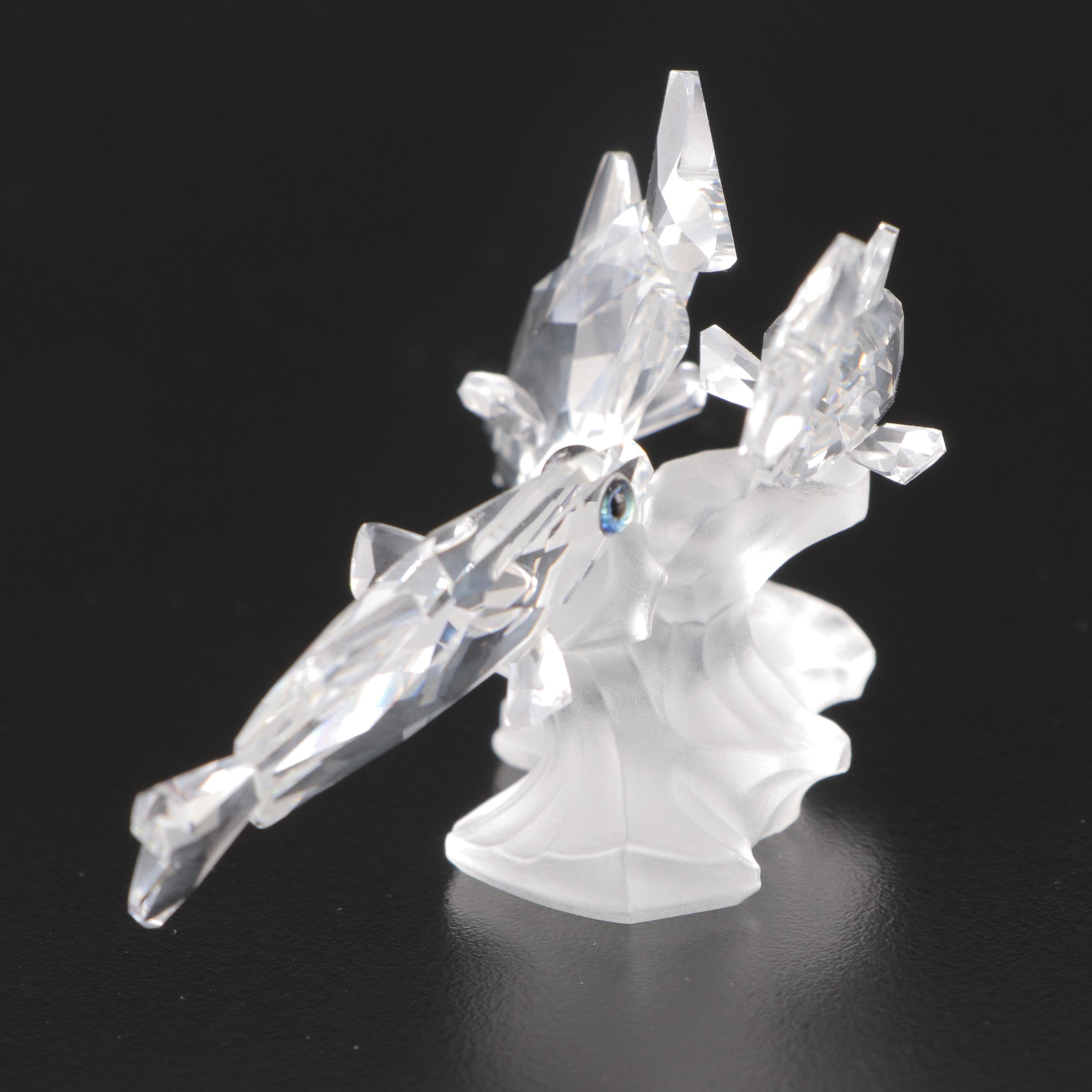 Swarovski "Three South Sea Fish," "Goldfish," and "Baby Lion Cub" Figurines