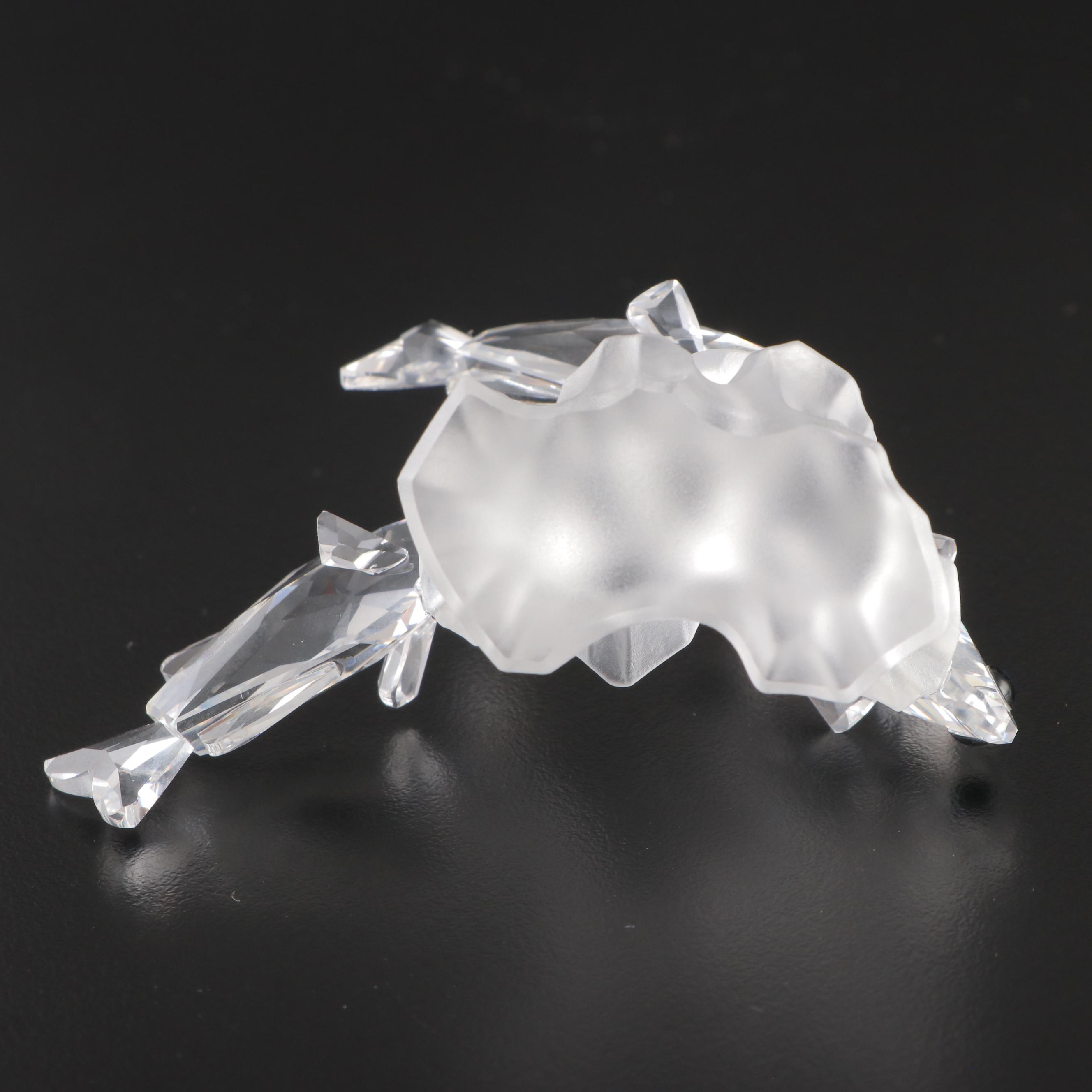 Swarovski "Three South Sea Fish," "Goldfish," and "Baby Lion Cub" Figurines