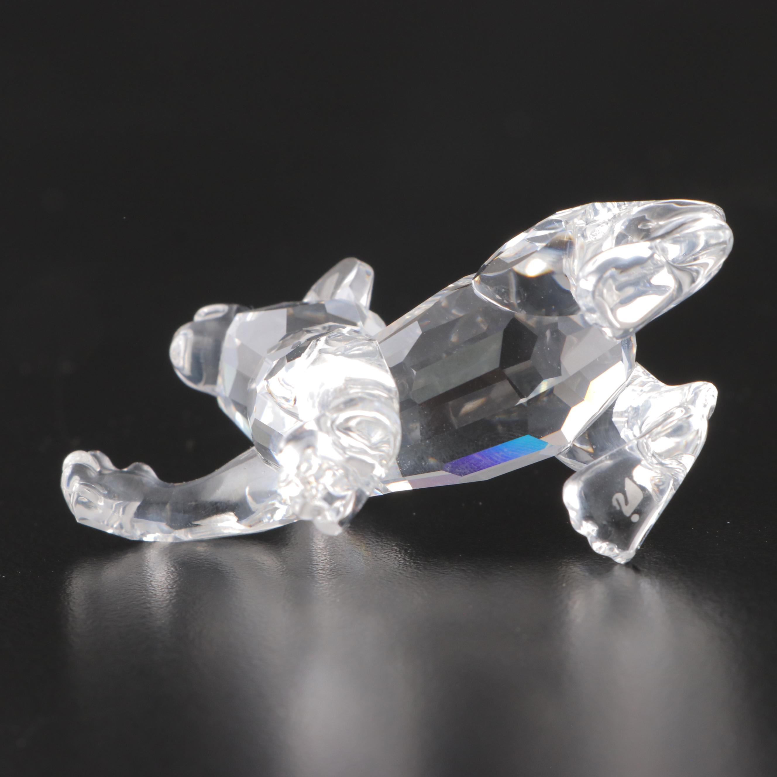 Swarovski "Three South Sea Fish," "Goldfish," and "Baby Lion Cub" Figurines