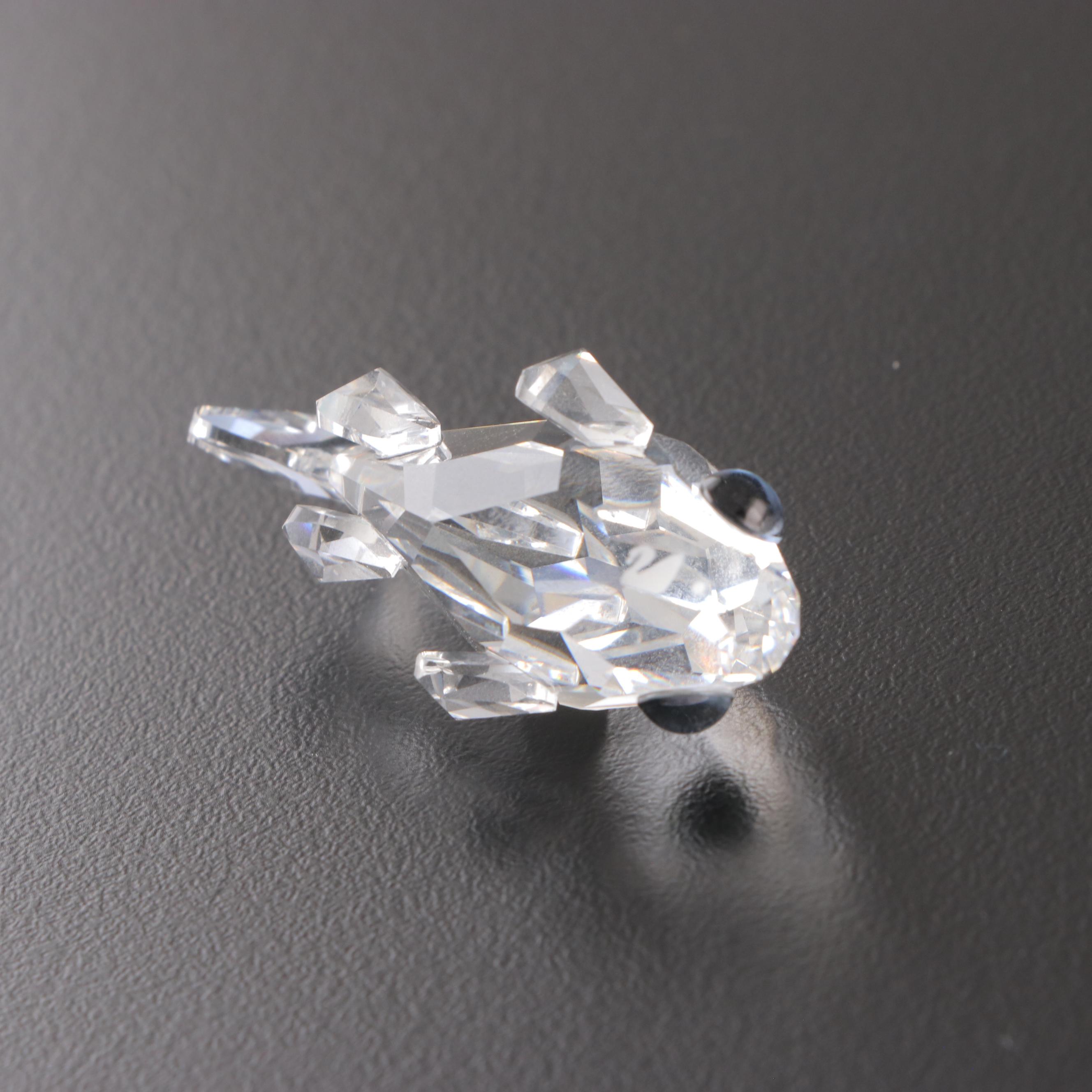 Swarovski "Three South Sea Fish," "Goldfish," and "Baby Lion Cub" Figurines