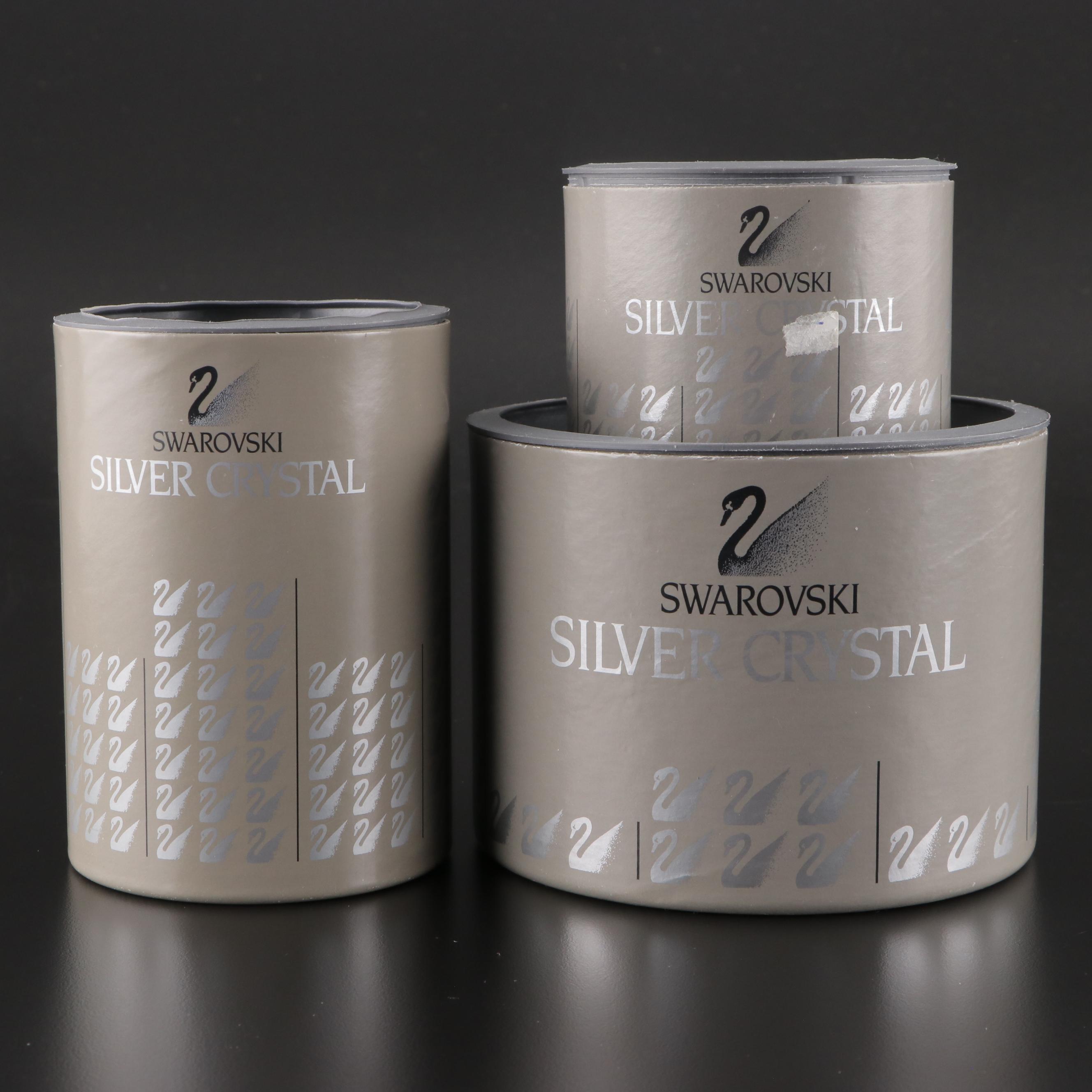 Swarovski "Three South Sea Fish," "Goldfish," and "Baby Lion Cub" Figurines