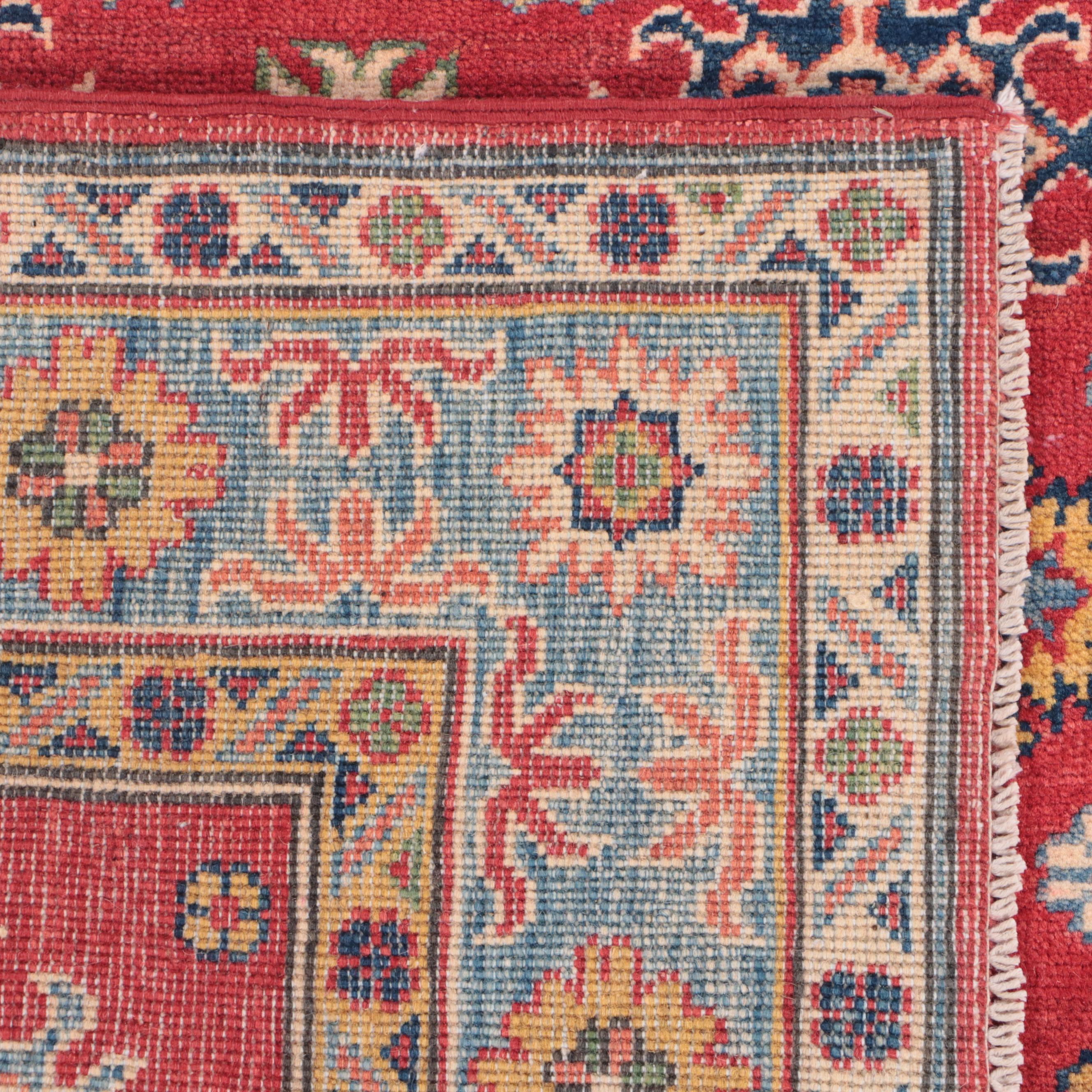 3'5 x 4'7 Hand-Knotted Pakistani Kazak Accent Rug