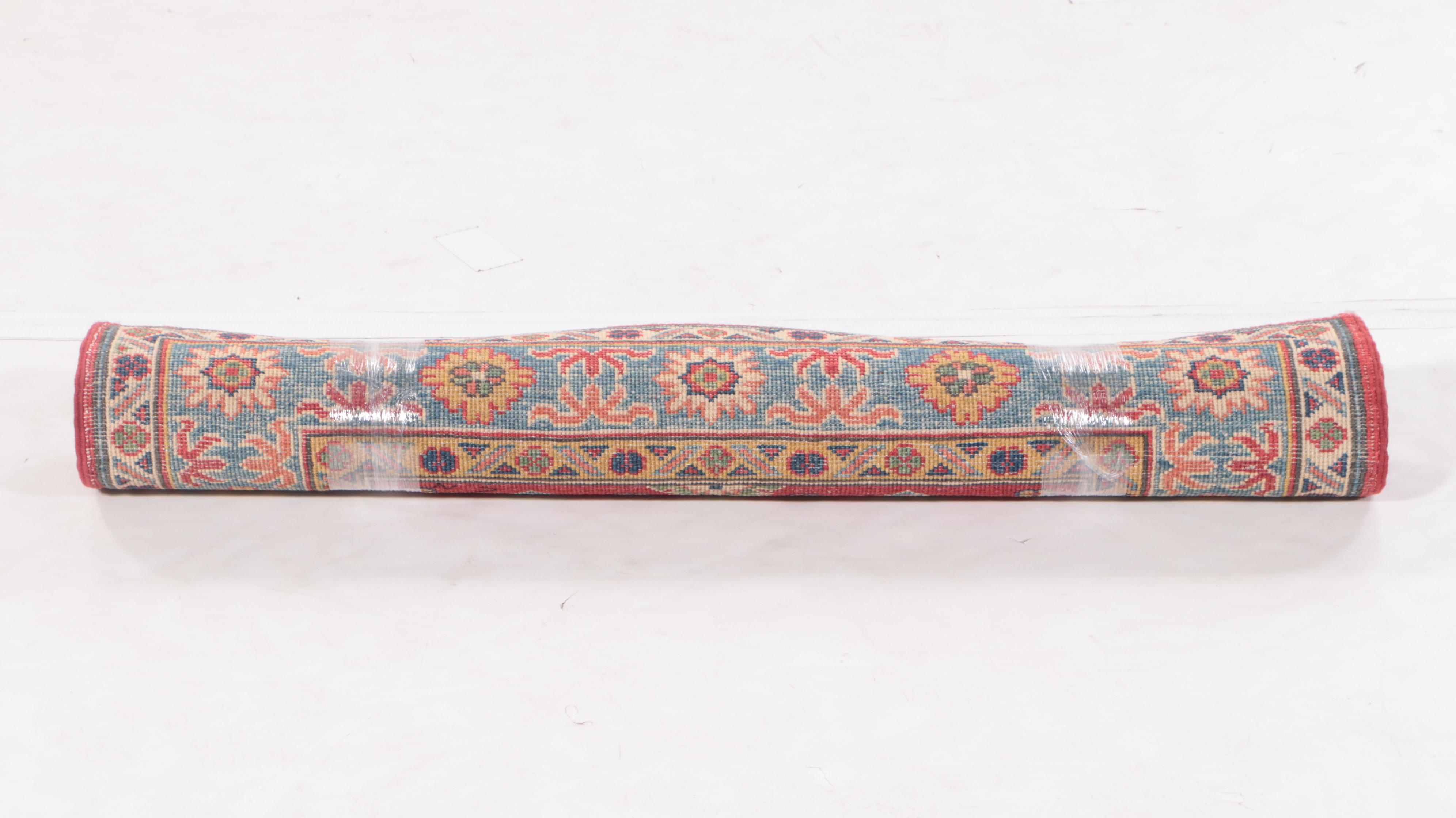 3'5 x 4'7 Hand-Knotted Pakistani Kazak Accent Rug