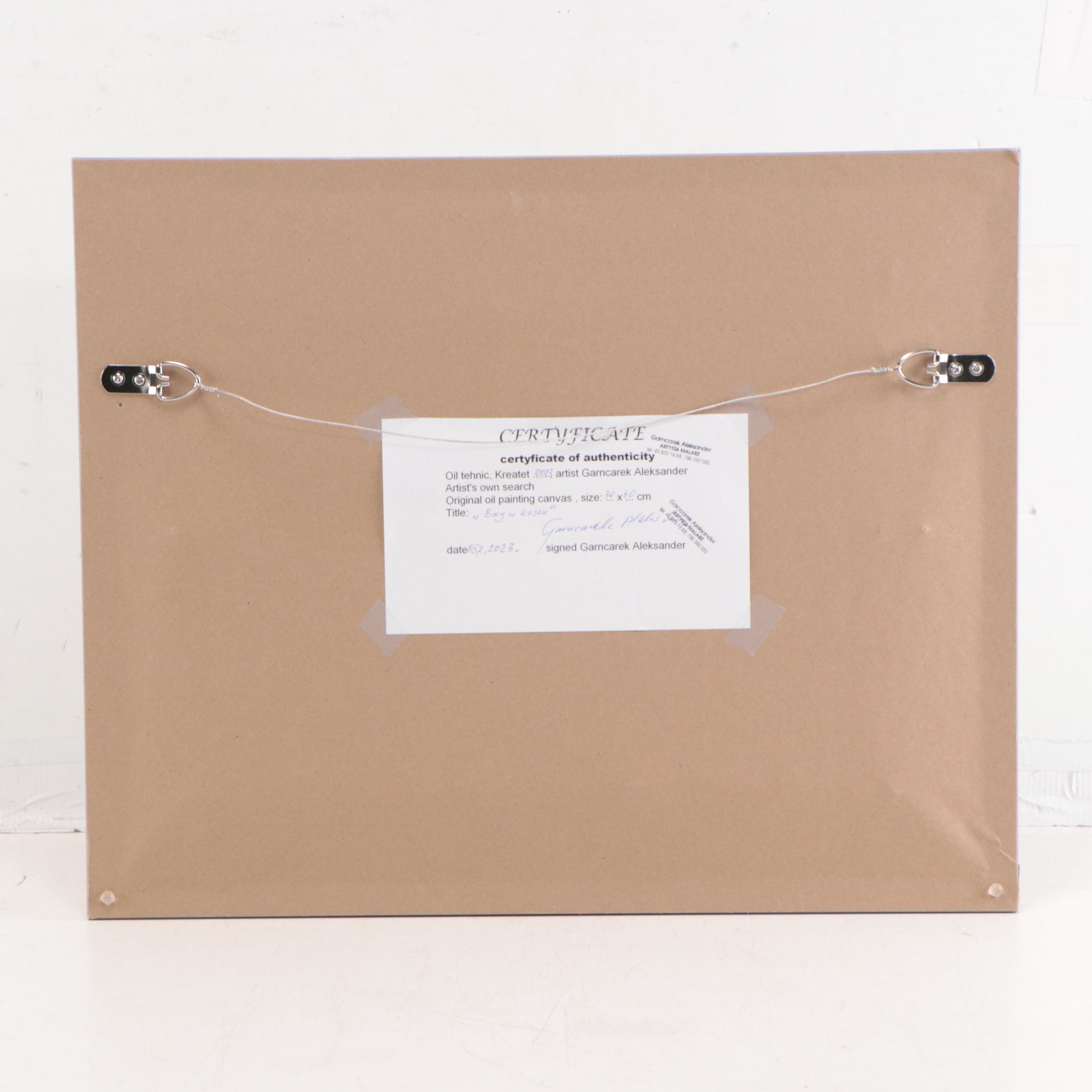 Garncarek Aleksander Oil Painting "Bzy w koszu," 2023