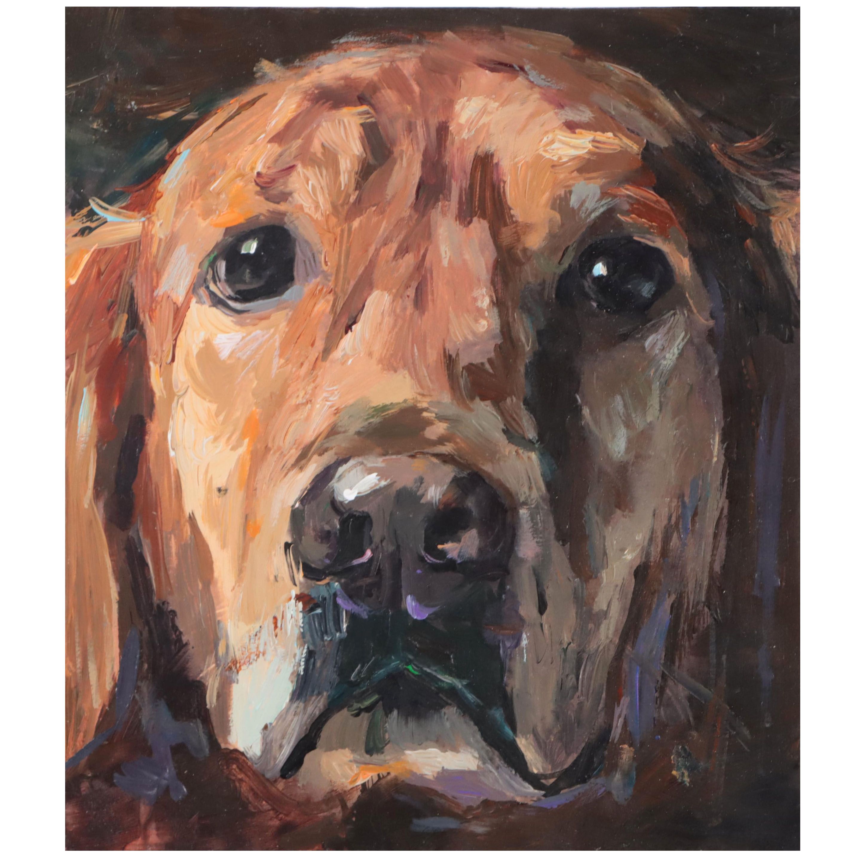 Adam Deda Oil Painting of Dog Portrait, 2021