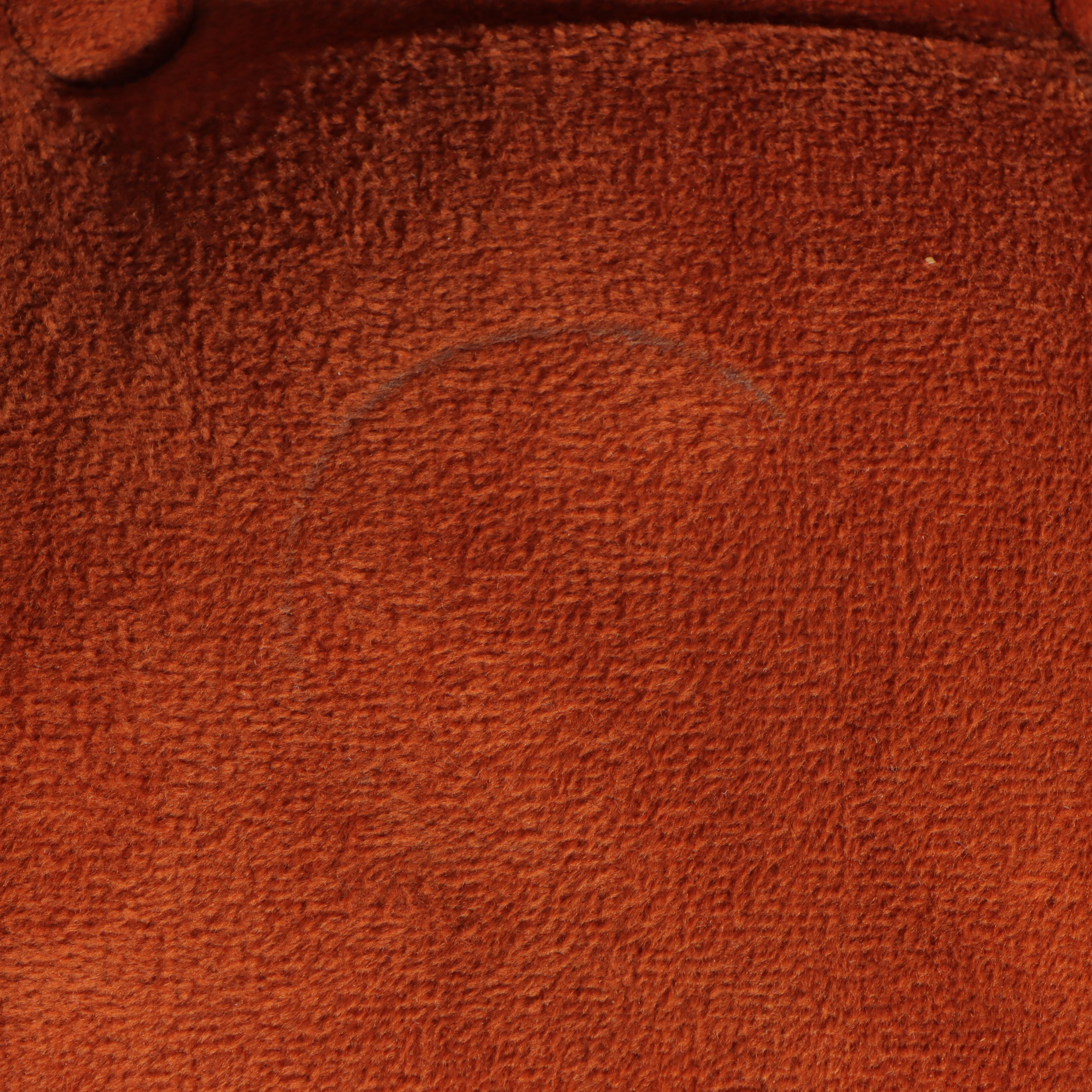 Neoclassical Style Buttoned-Down and Caned Hardwood Armchair, circa 1970