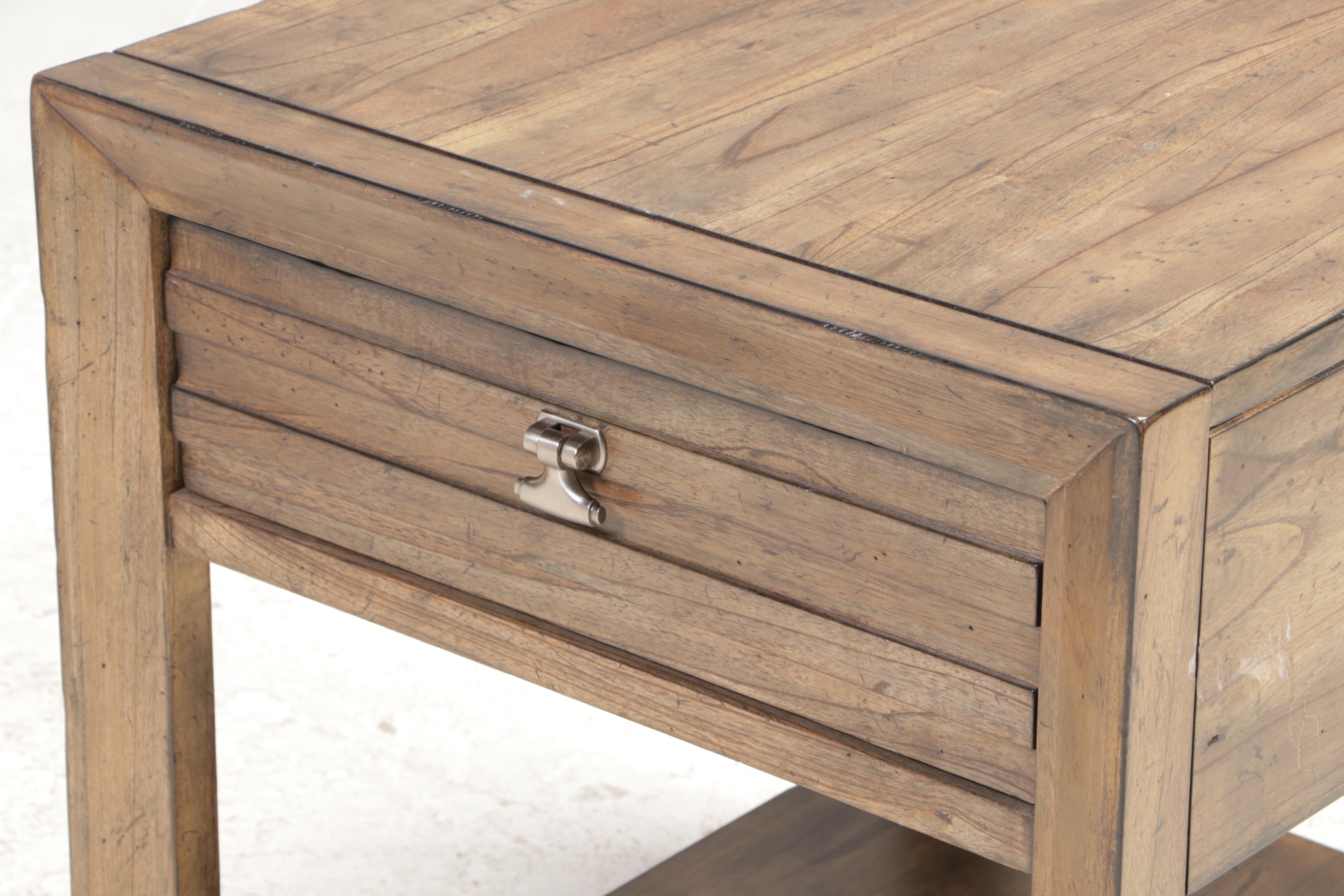 Two Kincaid "Montreat" White Cedar Side Tables