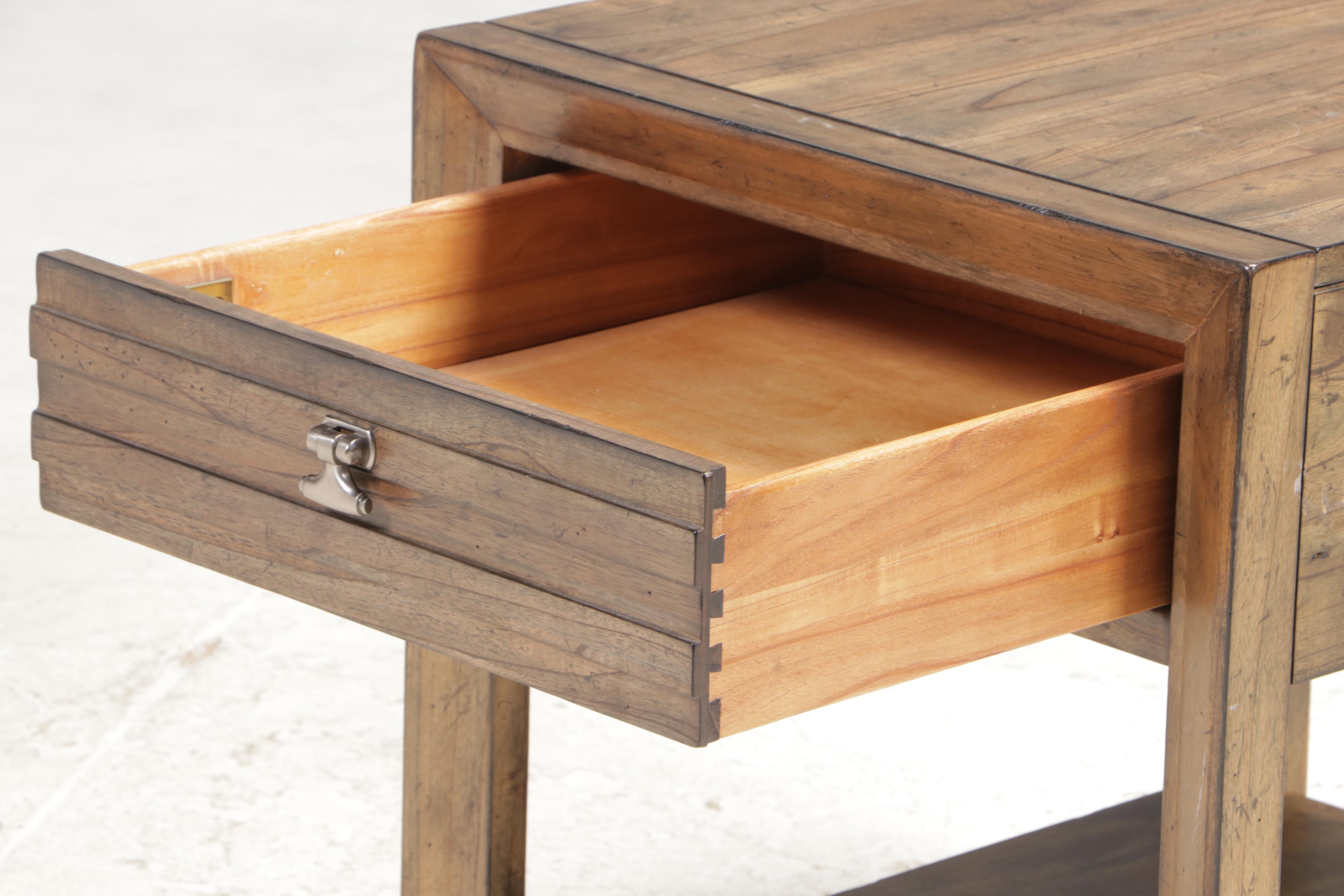 Two Kincaid "Montreat" White Cedar Side Tables