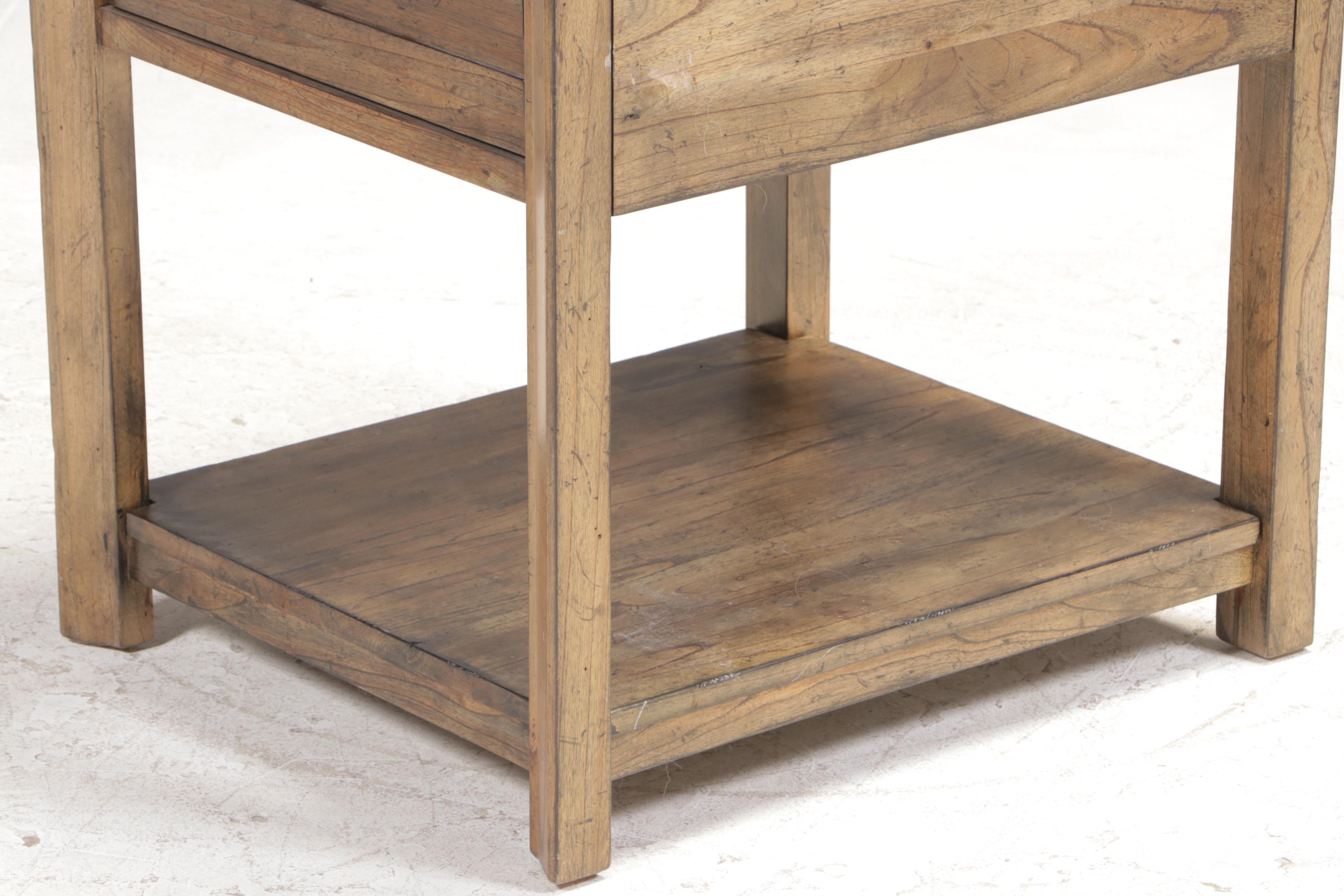 Two Kincaid "Montreat" White Cedar Side Tables