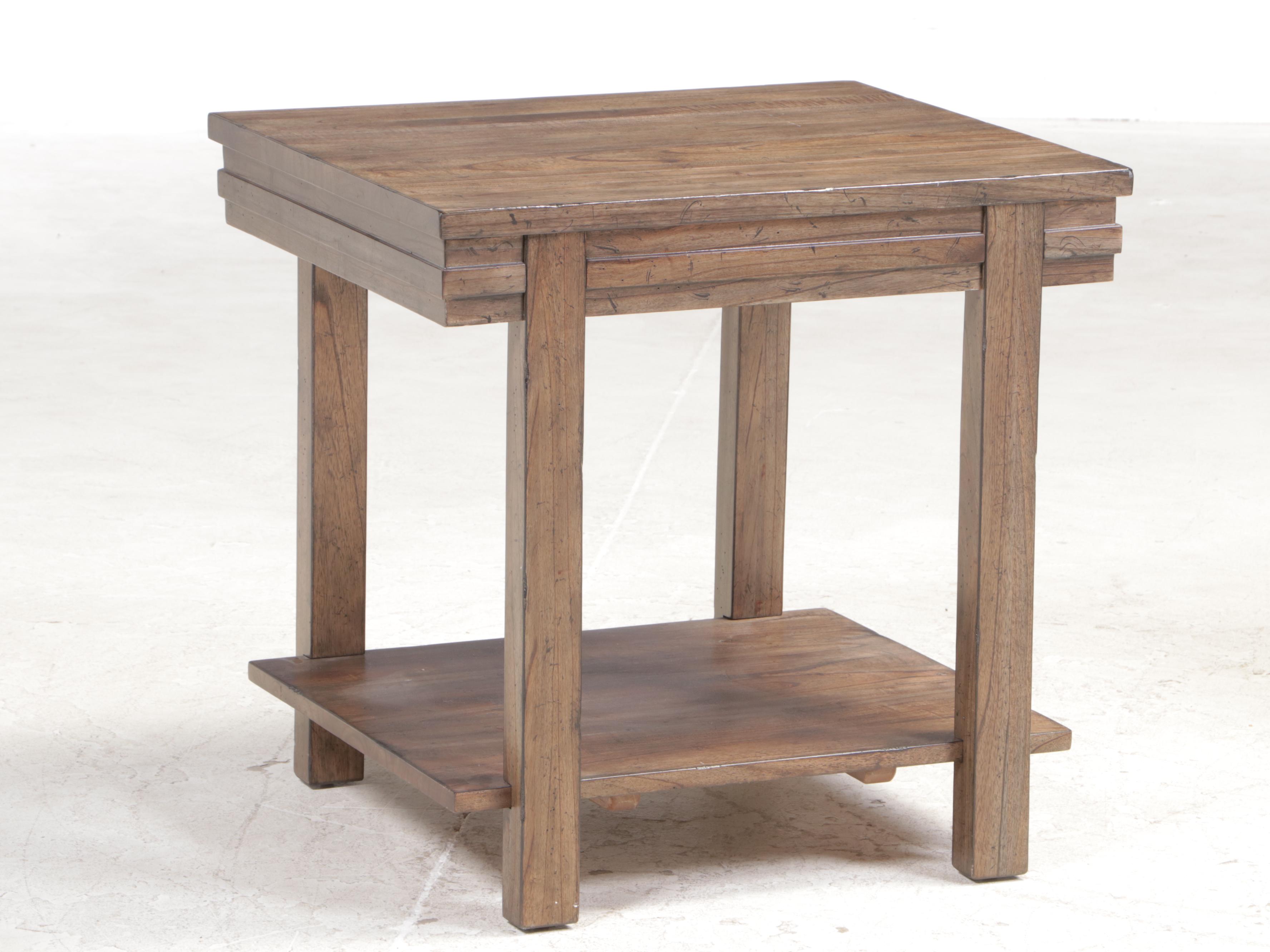 Two Kincaid "Montreat" White Cedar Side Tables