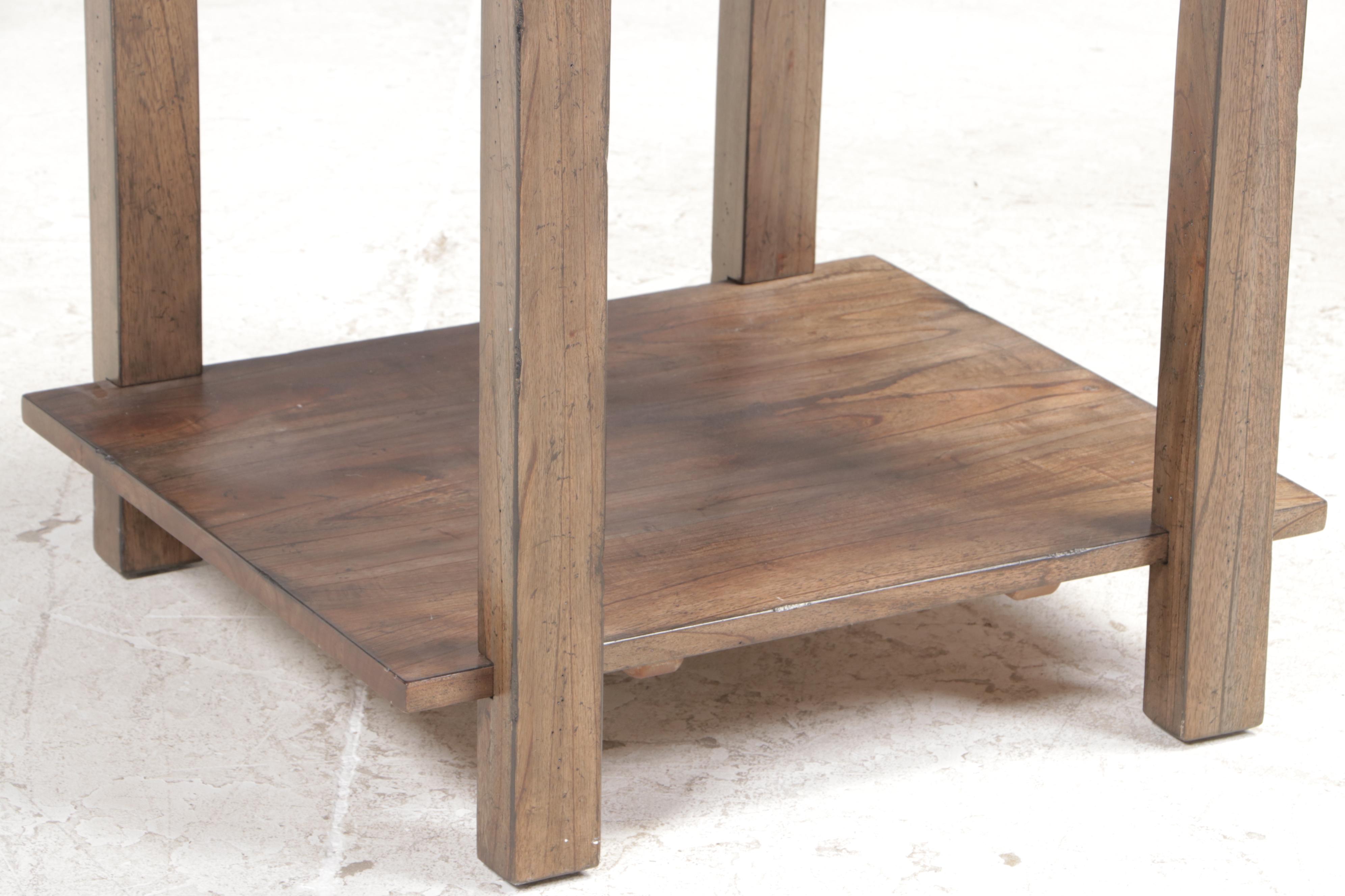 Two Kincaid "Montreat" White Cedar Side Tables