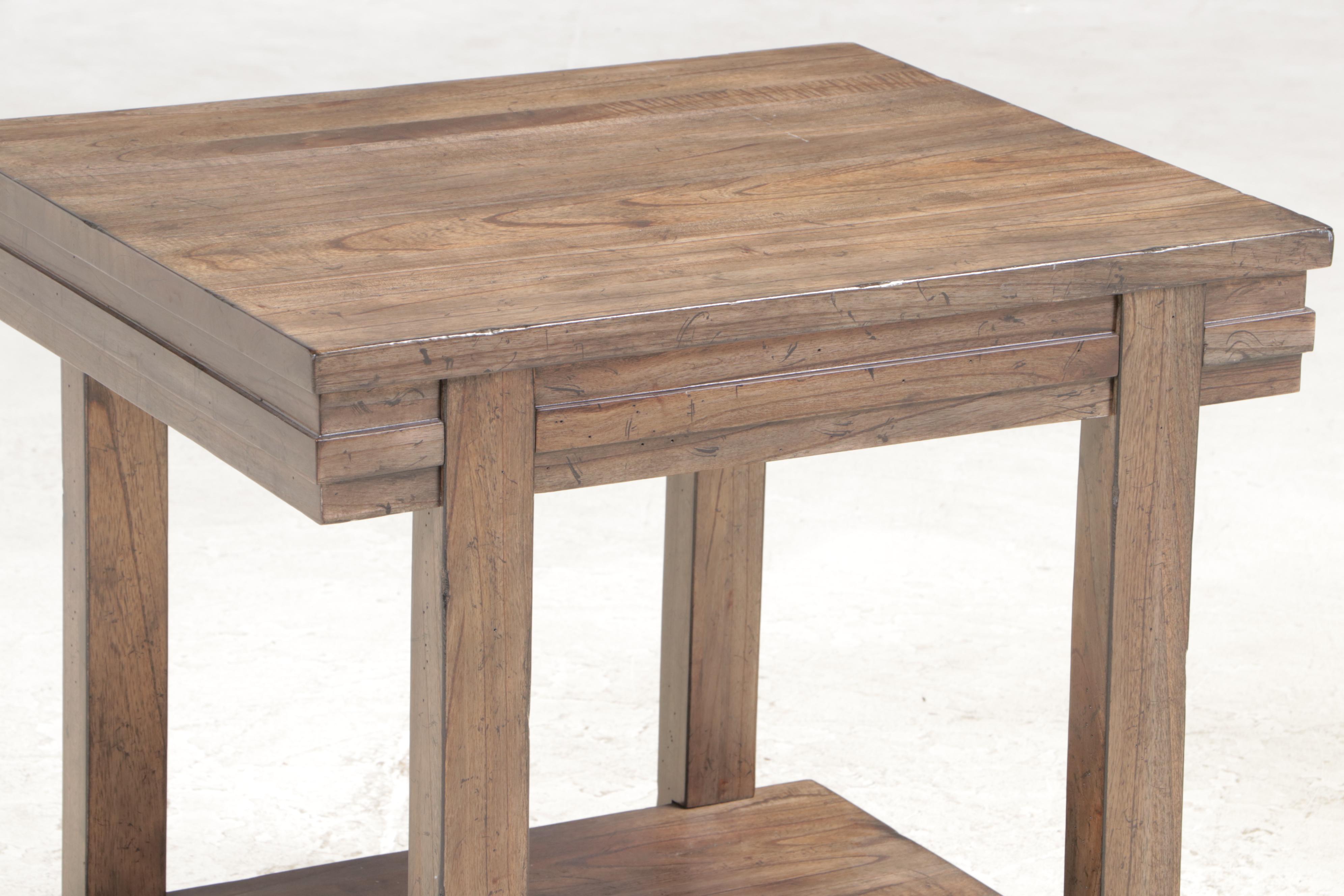 Two Kincaid "Montreat" White Cedar Side Tables