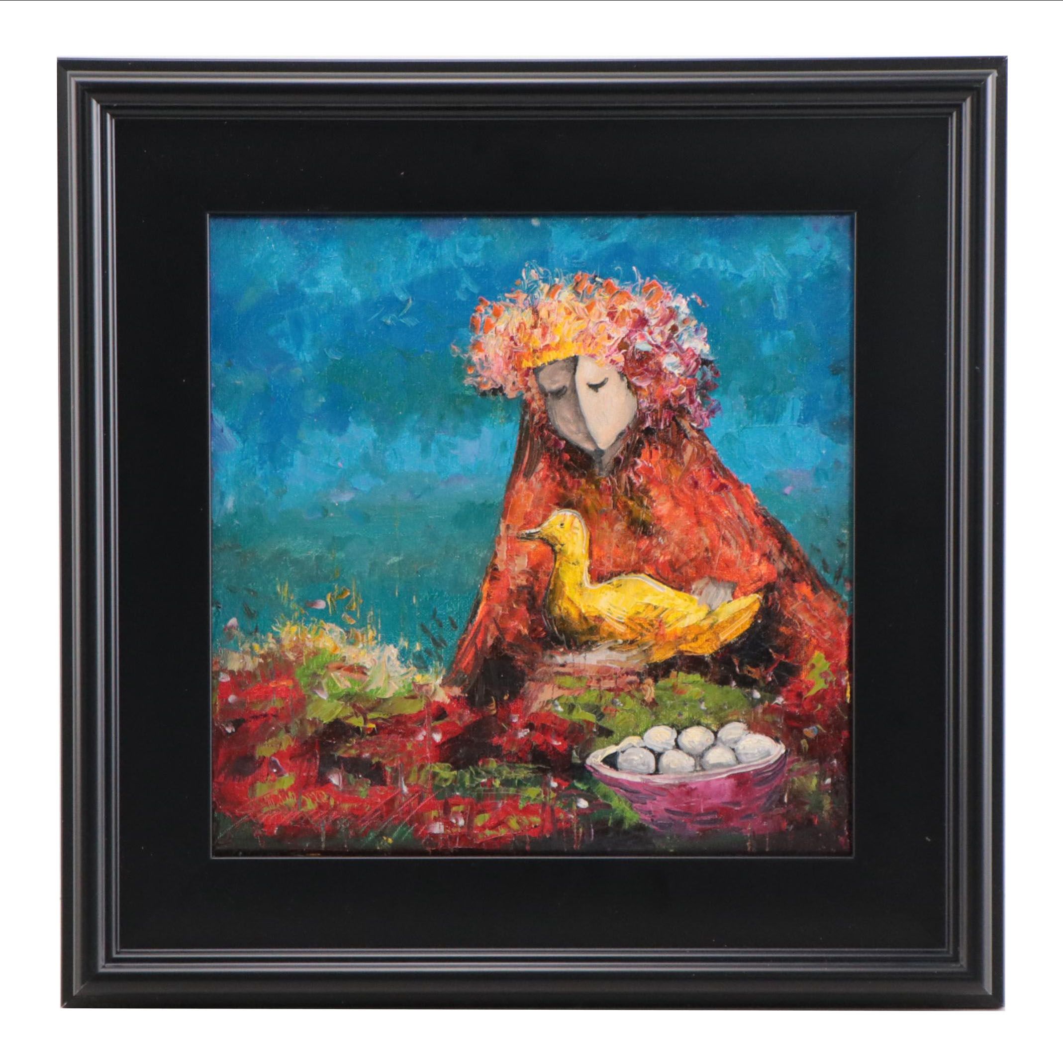 Garncarek Aleksander Oil Painting "Siedząca," 2022