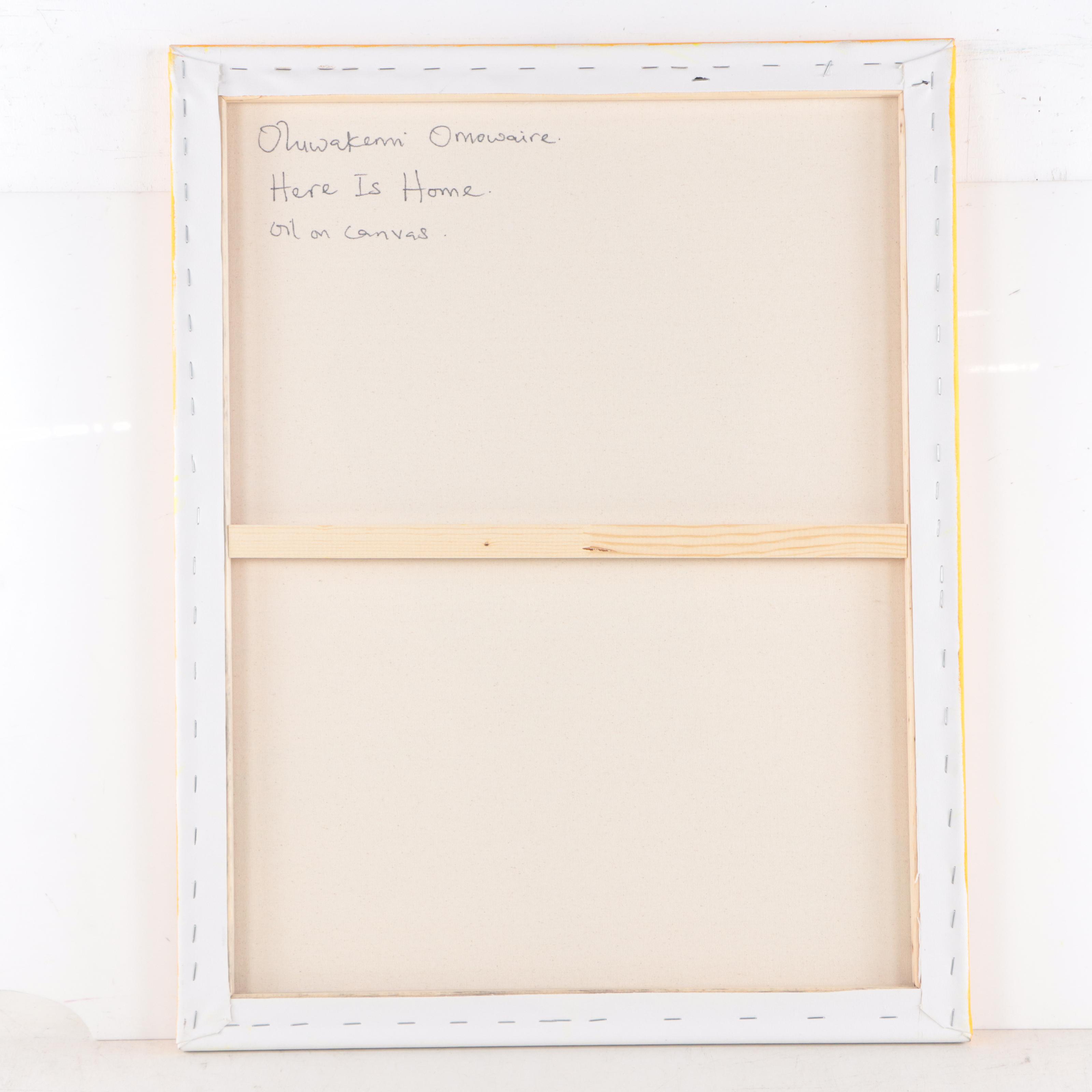 Oluwakemi Omowaire Oil Painting "Here Is Home," 21st Century