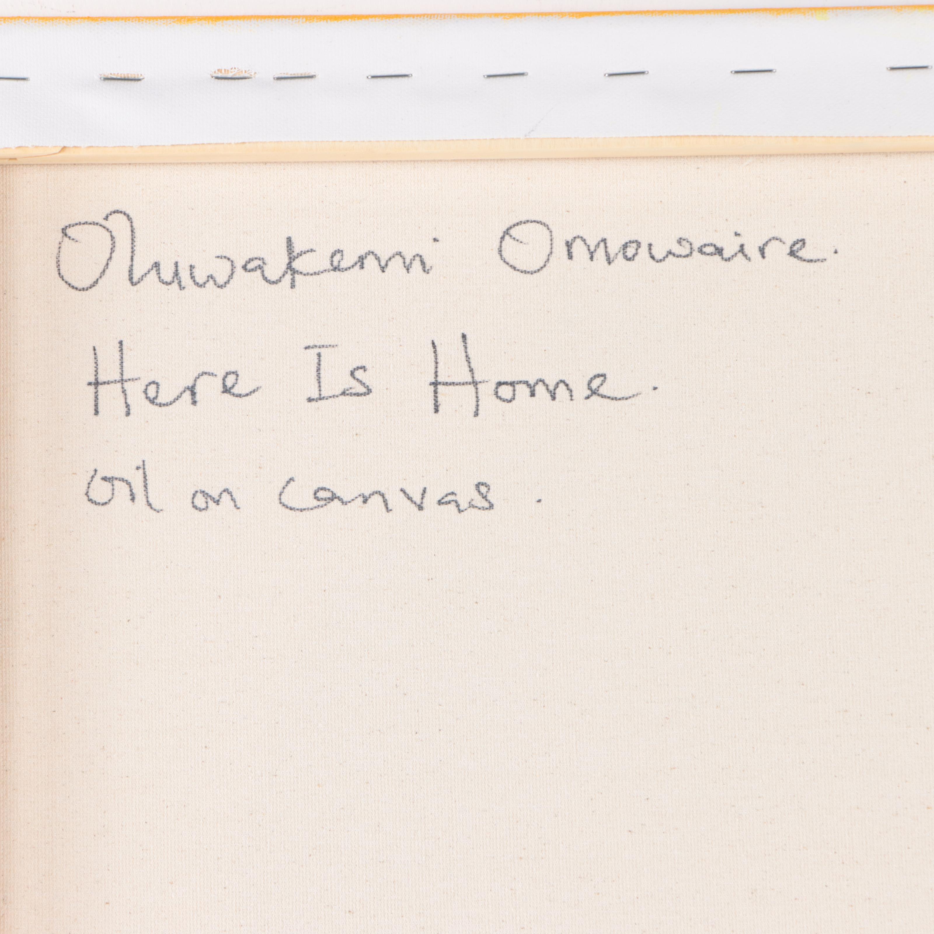 Oluwakemi Omowaire Oil Painting "Here Is Home," 21st Century