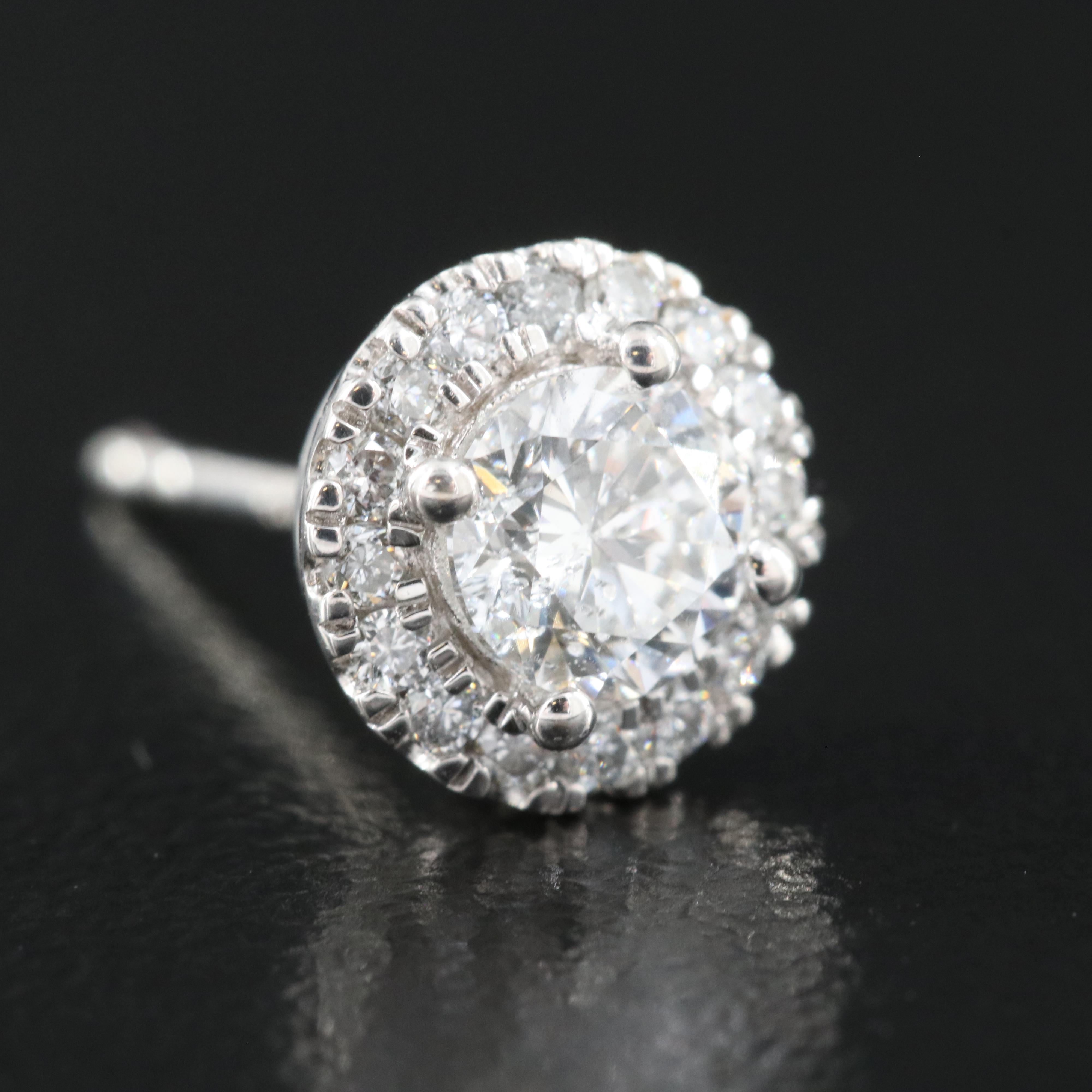 14K 0.92 CTW Lab Grown Diamond Stud Earrings