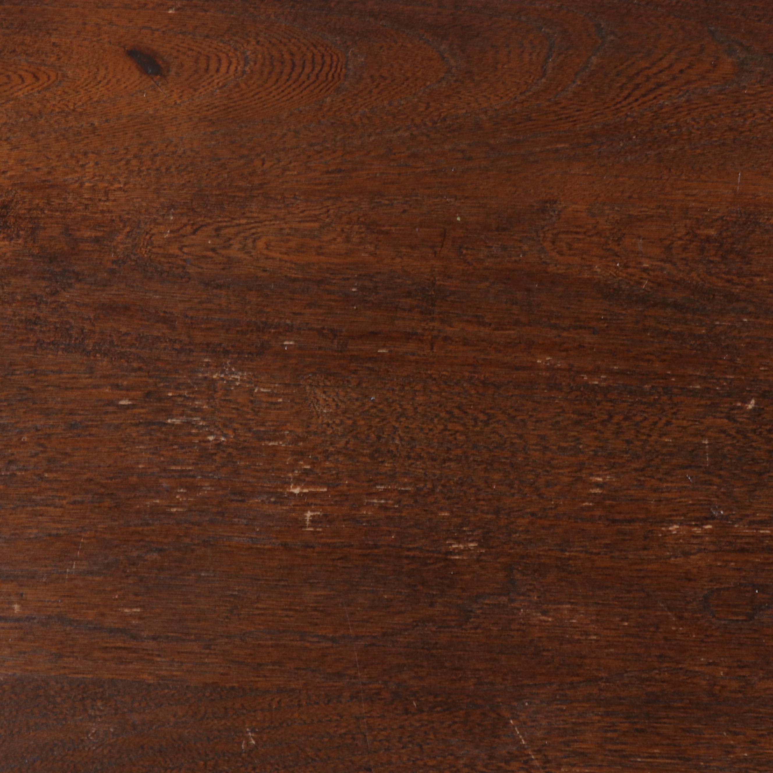 Two Tier Wood and Iron Side Table, Style of Paul McCobb