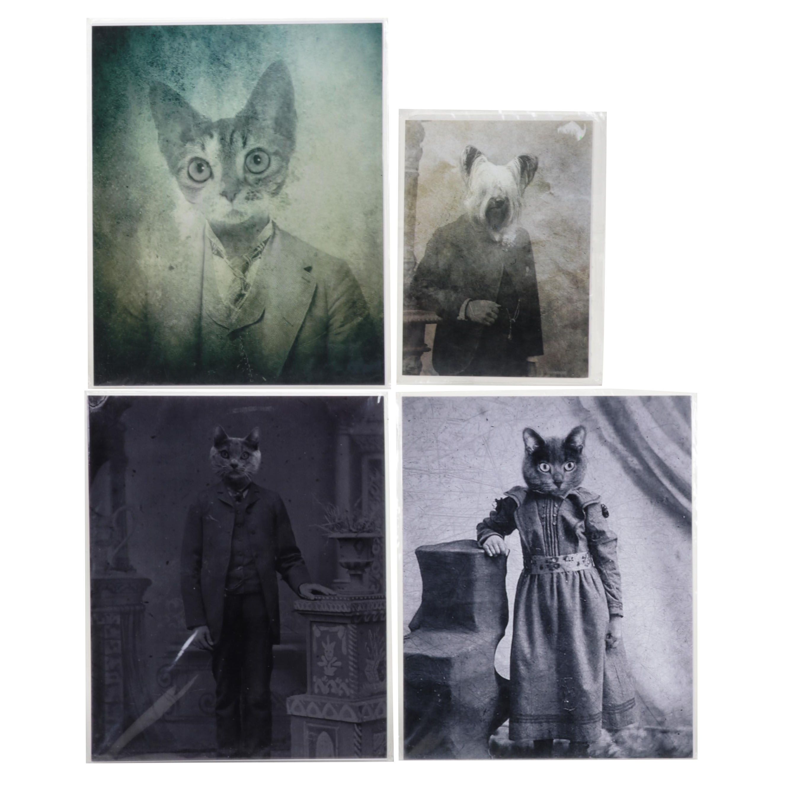 J. Bird Cremeans Victorian Style Animal Portrait Giclées, 21st Century