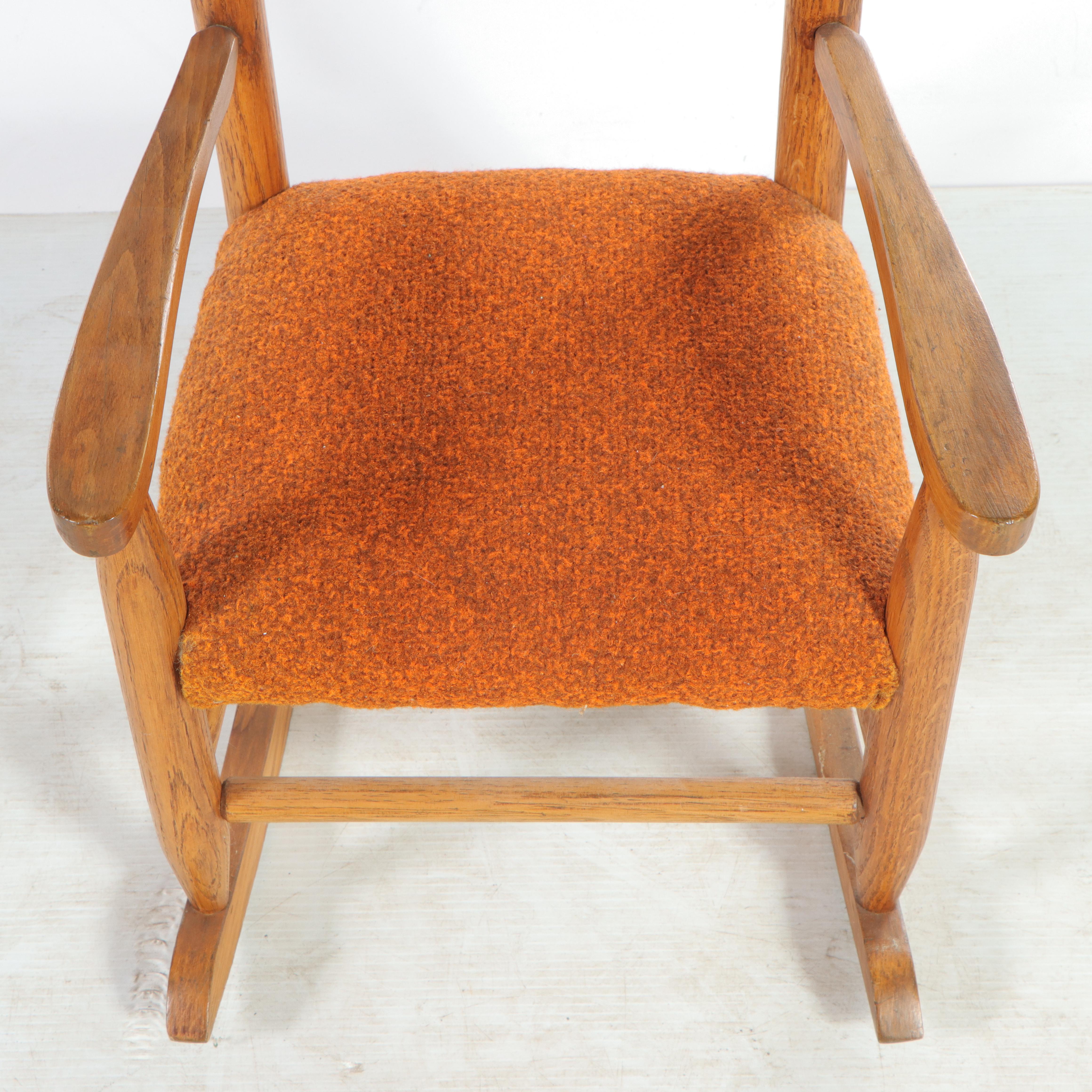 Two Oak Child's Rockers, Incl. Arts and Crafts Example