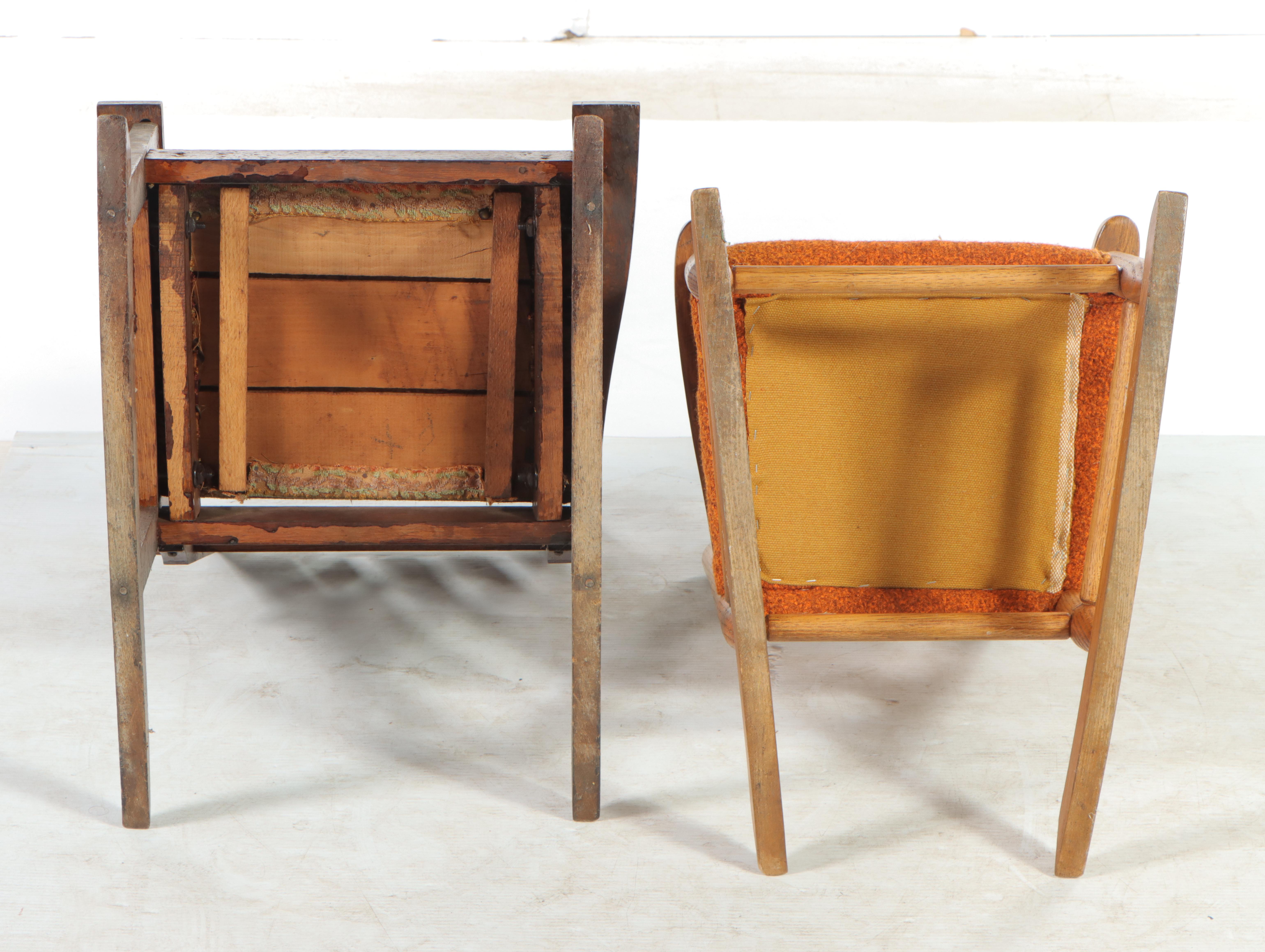 Two Oak Child's Rockers, Incl. Arts and Crafts Example