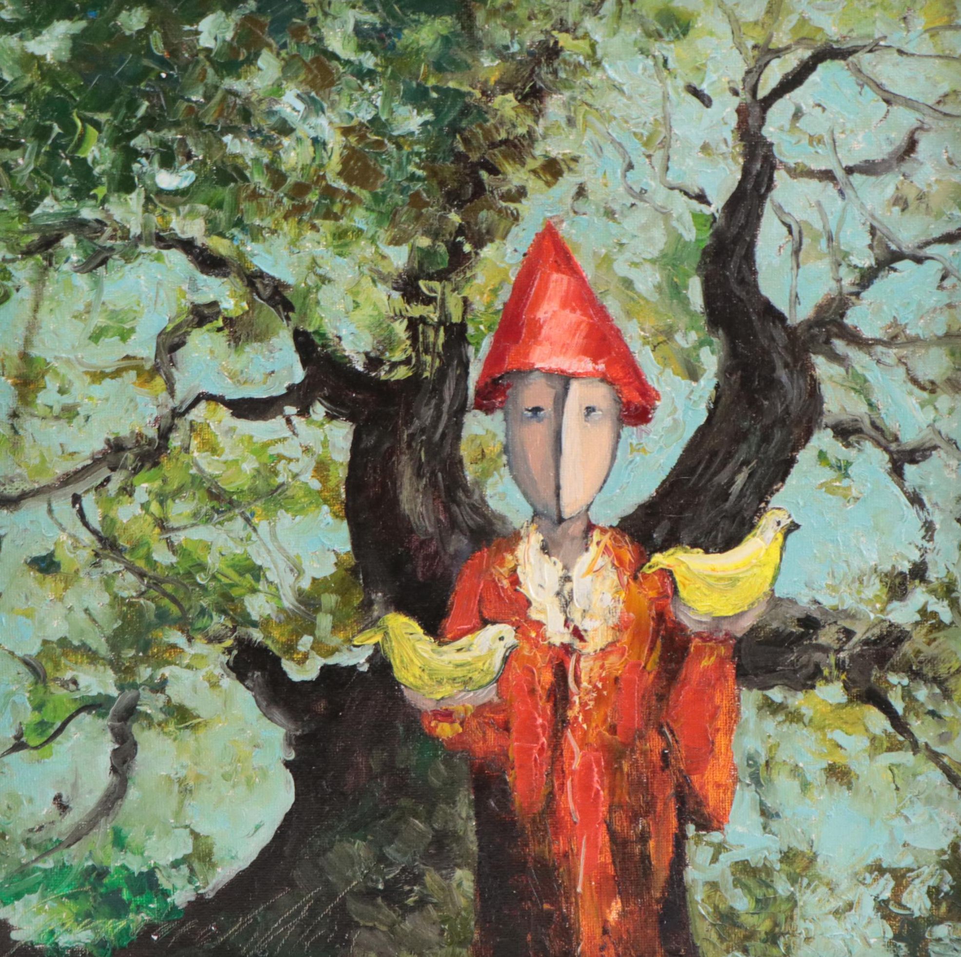 Garncarek Aleksander Oil Painting "Pod Drzewem," 2022