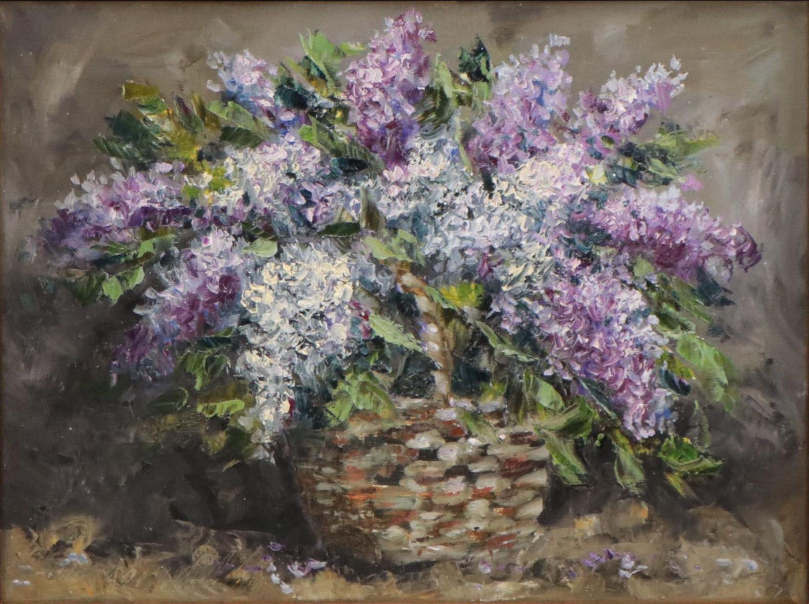 Garncarek Aleksander Oil Painting "Bzy w koszu," 2023