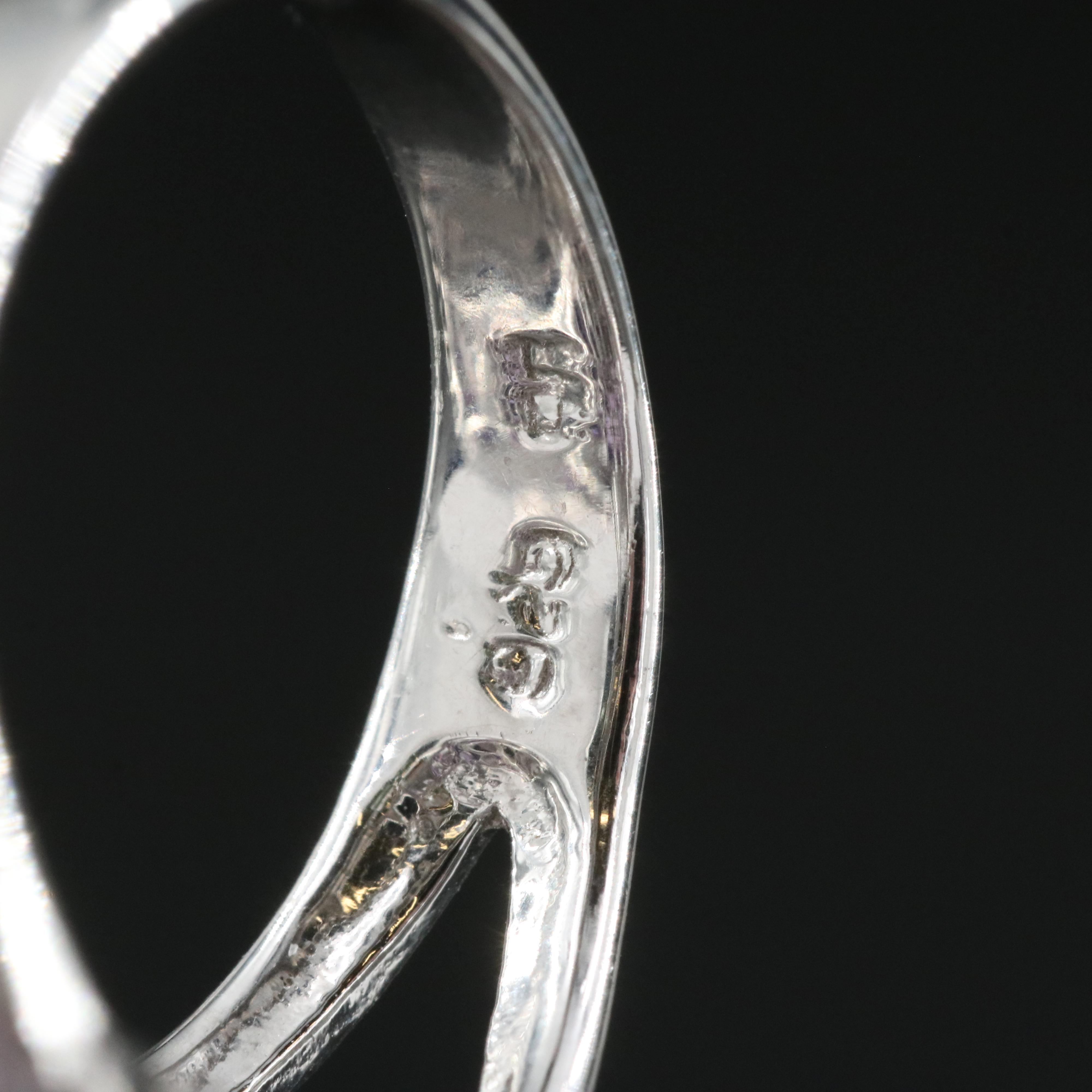 Sterling Amethyst Cluster Ring