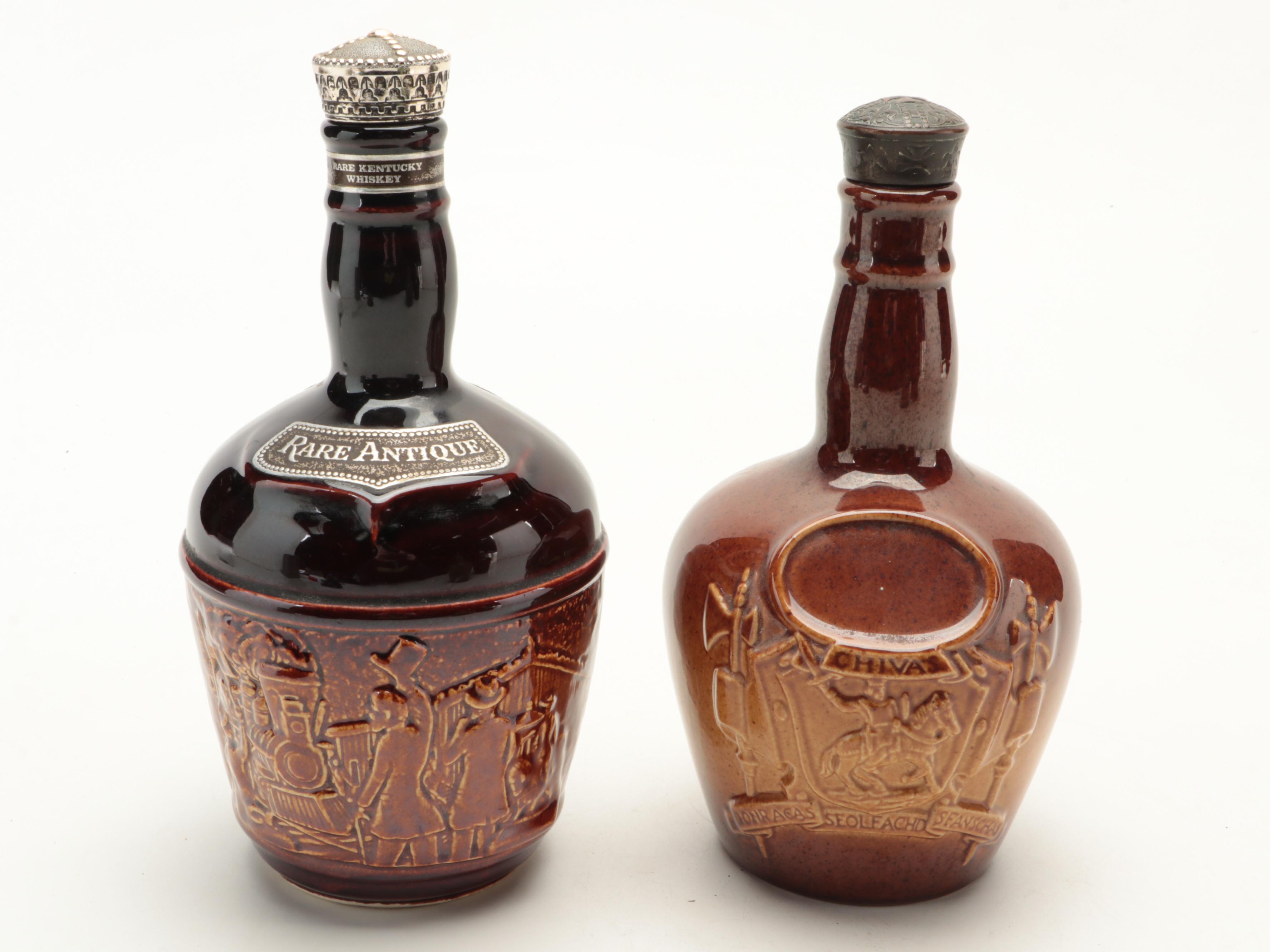 Royal Doulton and Other Ceramic Whiskey Decanters
