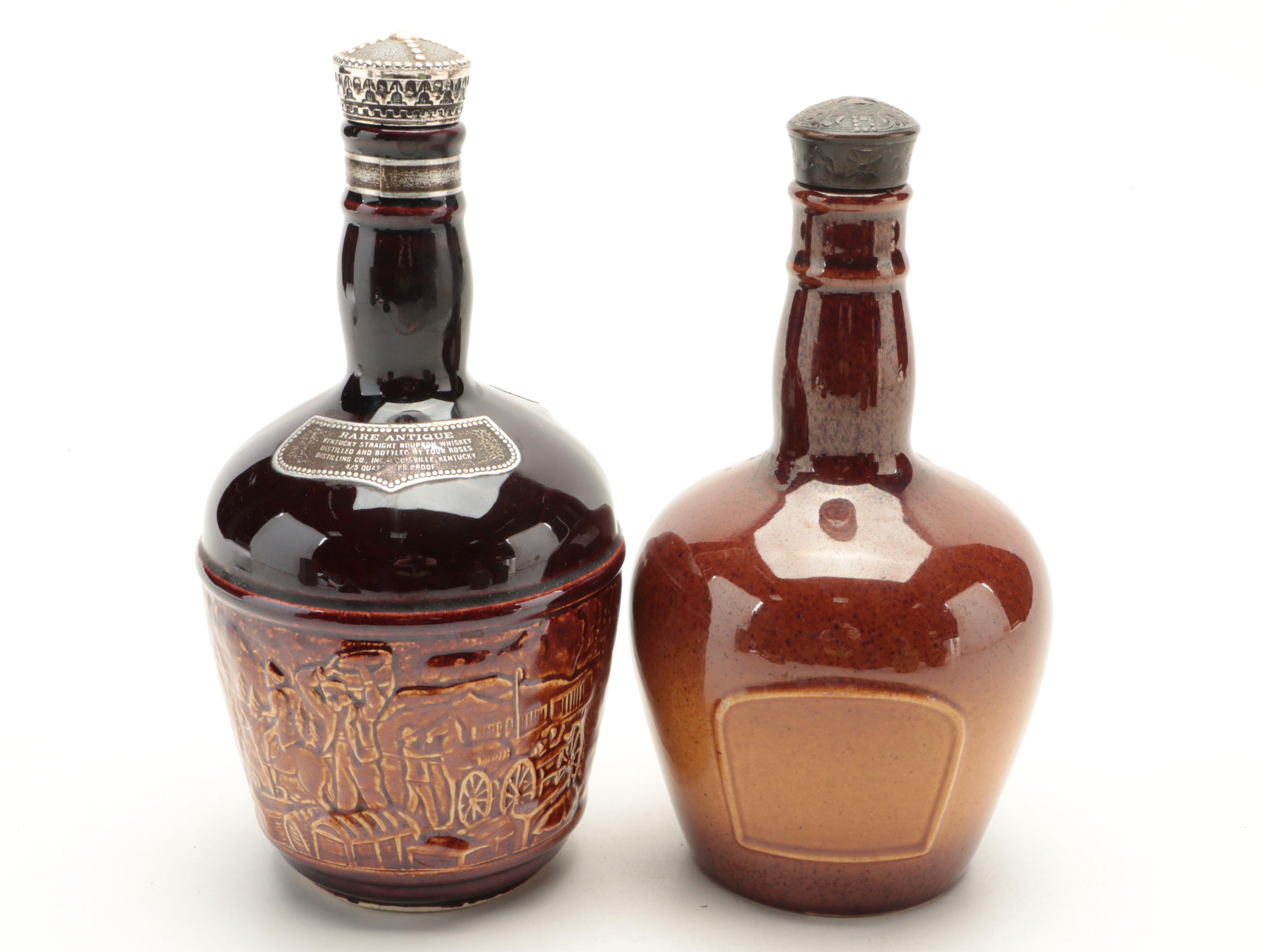 Royal Doulton and Other Ceramic Whiskey Decanters