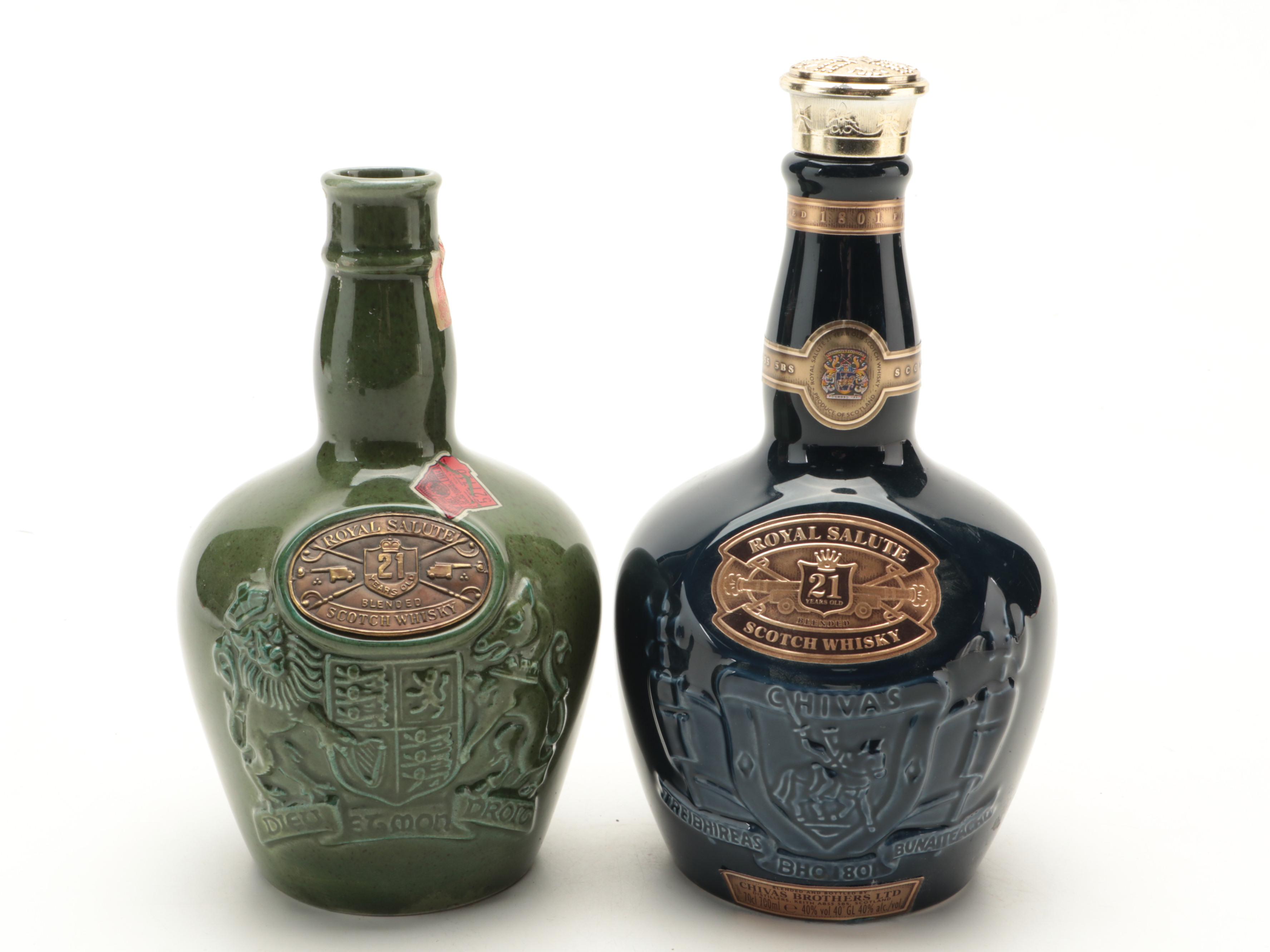 Royal Doulton and Other Ceramic Whiskey Decanters