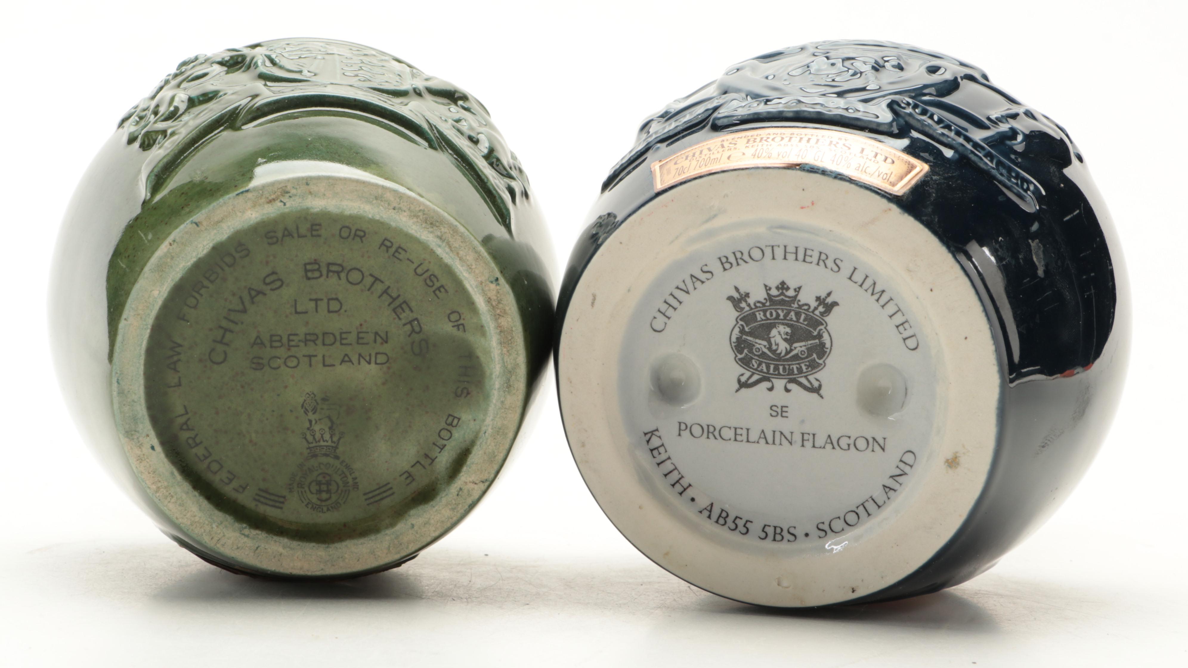 Royal Doulton and Other Ceramic Whiskey Decanters