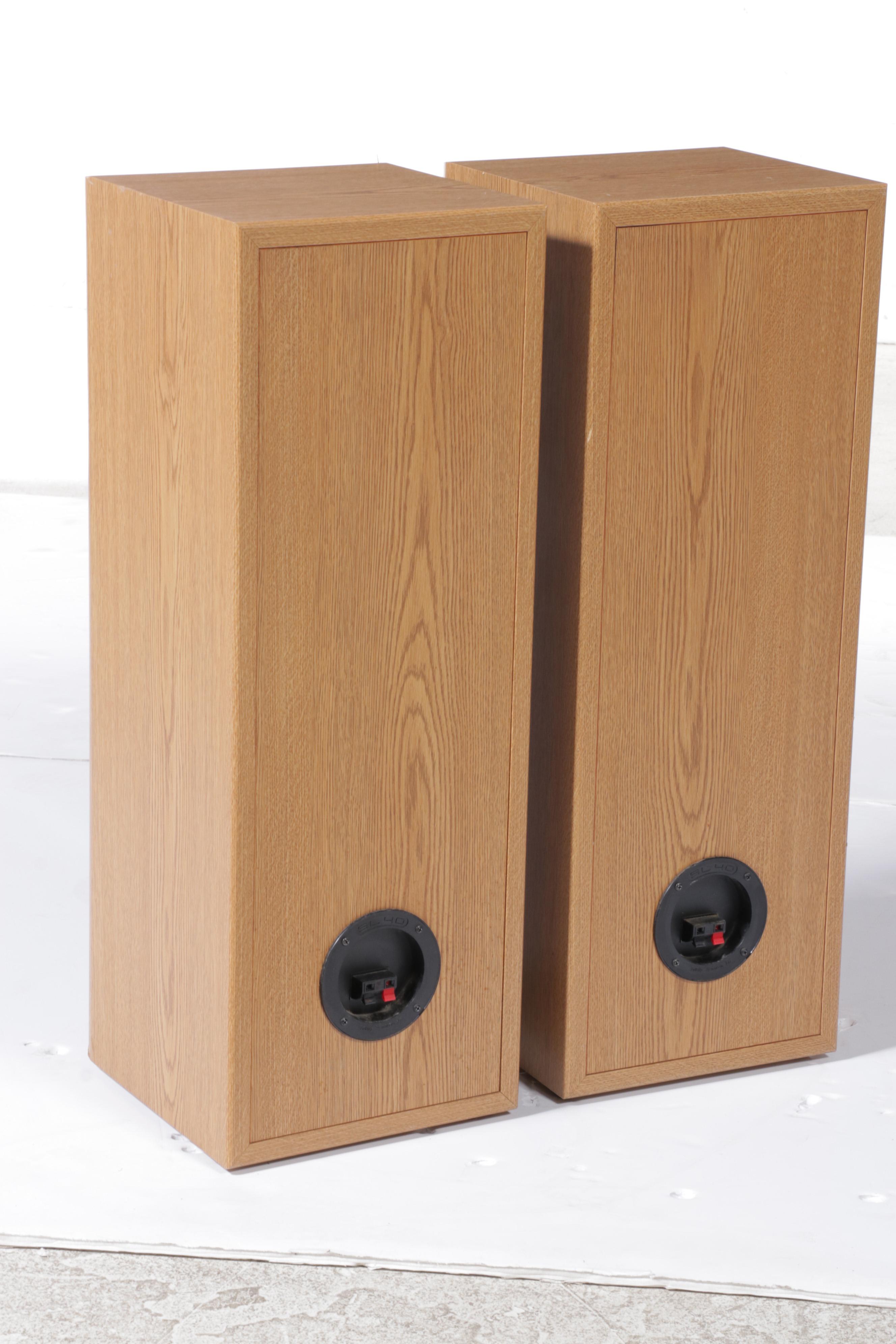 Pair of Infinity SL-40 Floor Standing Tower Speakers, Late 20th Century